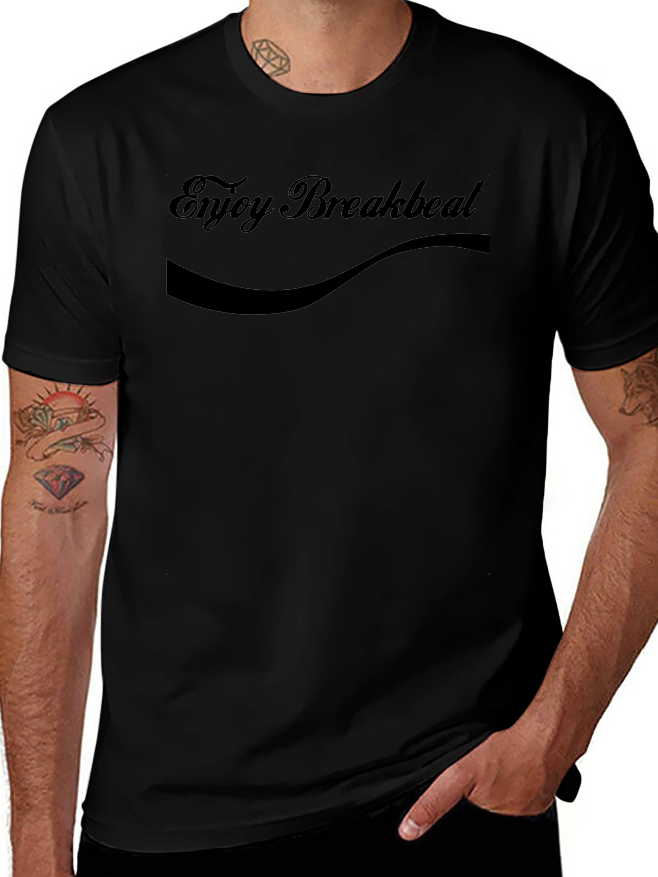 Variant 14 of Enjoy Breakbeat Graphic T-Shirt - Classic Design