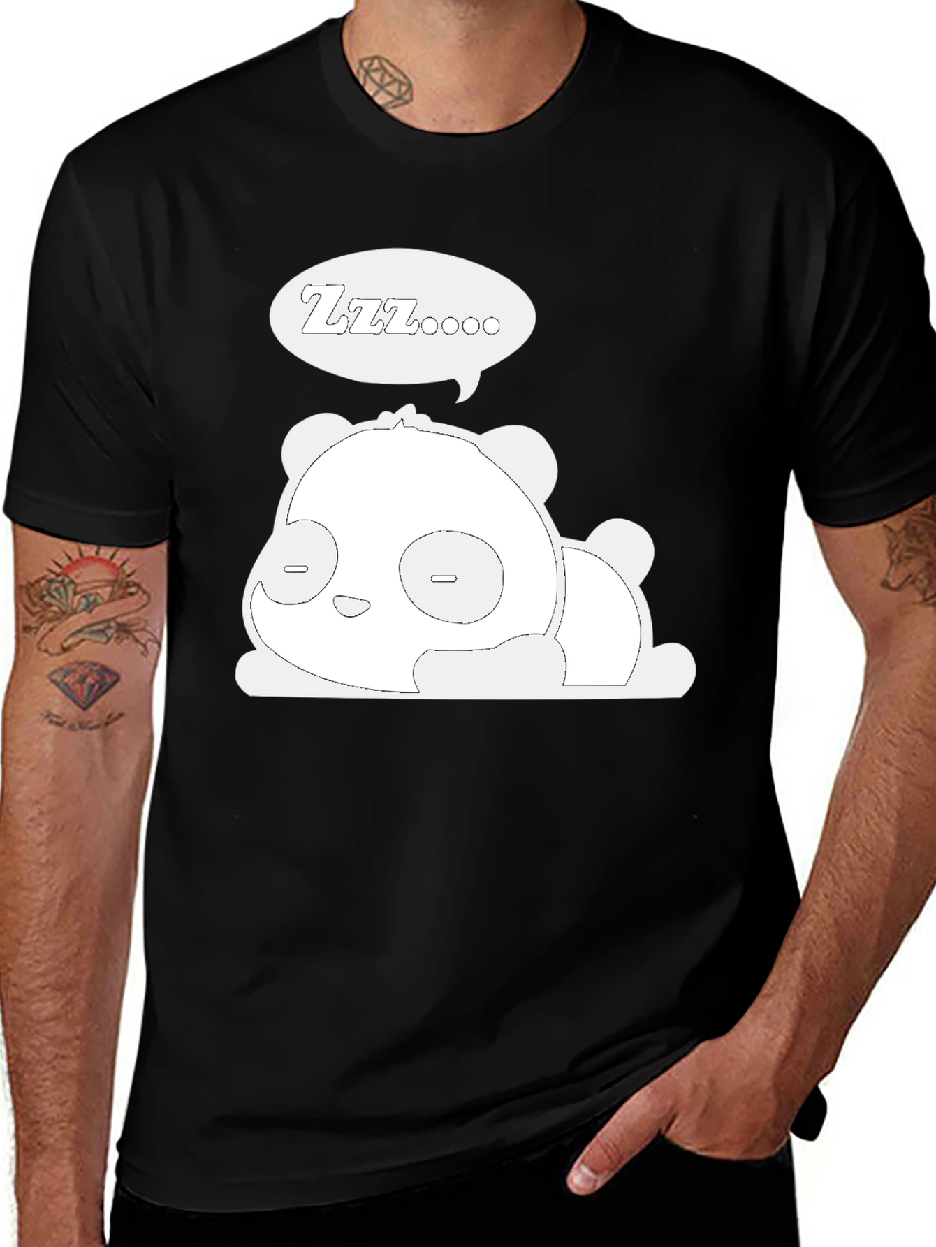 Variant 29 of Sleeping Panda Graphic T-Shirt - Cute & Comfy