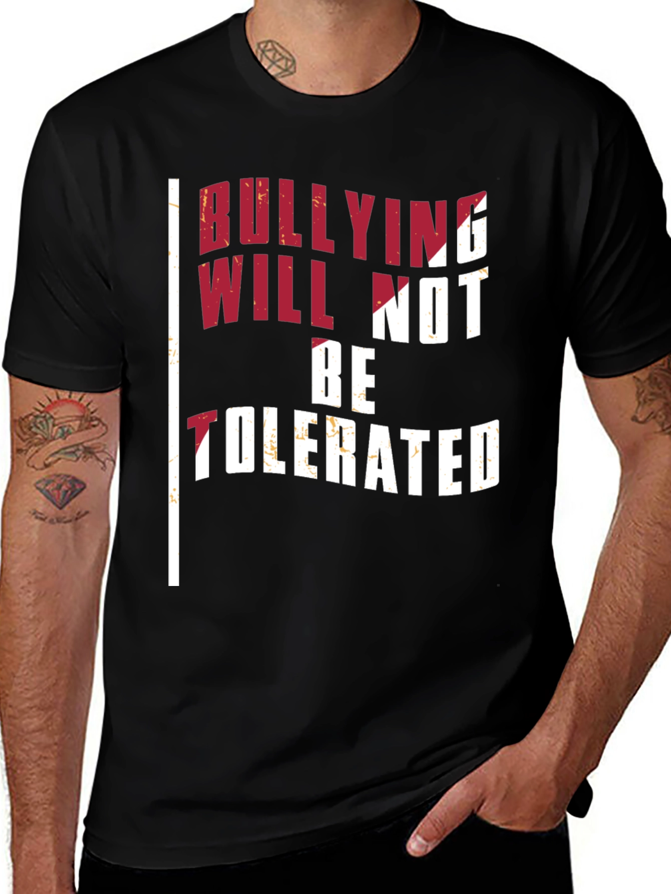 Variant 8 of Bullying Will Not Be Tolerated Graphic T-Shirt