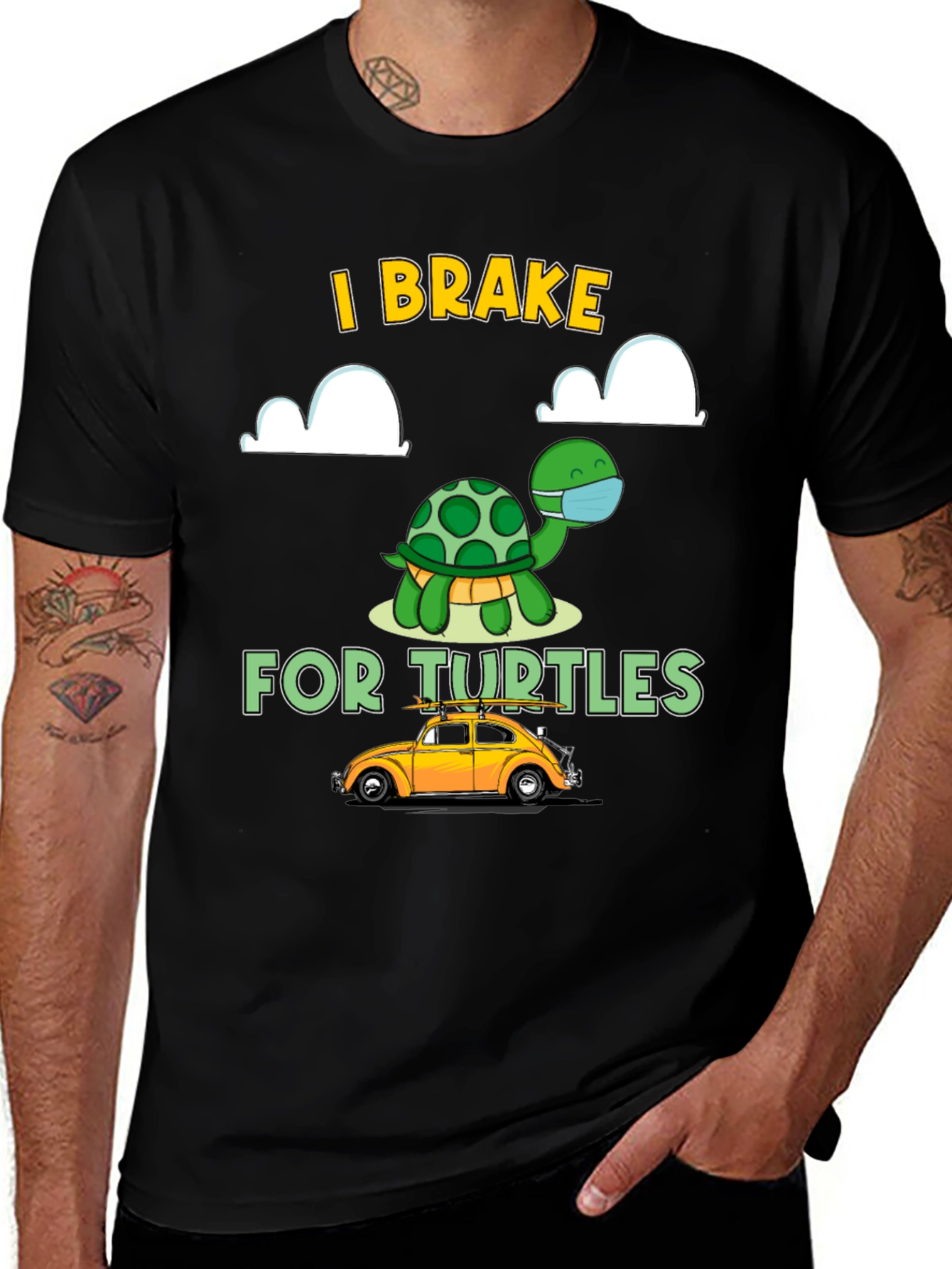 Variant 22 of I Brake for Turtles T-Shirt