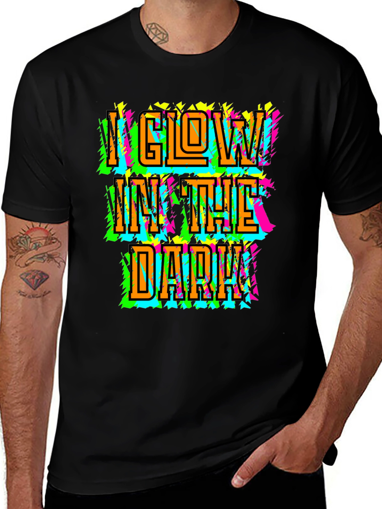 Variant 10 of Glow in the Dark Graphic T-Shirt