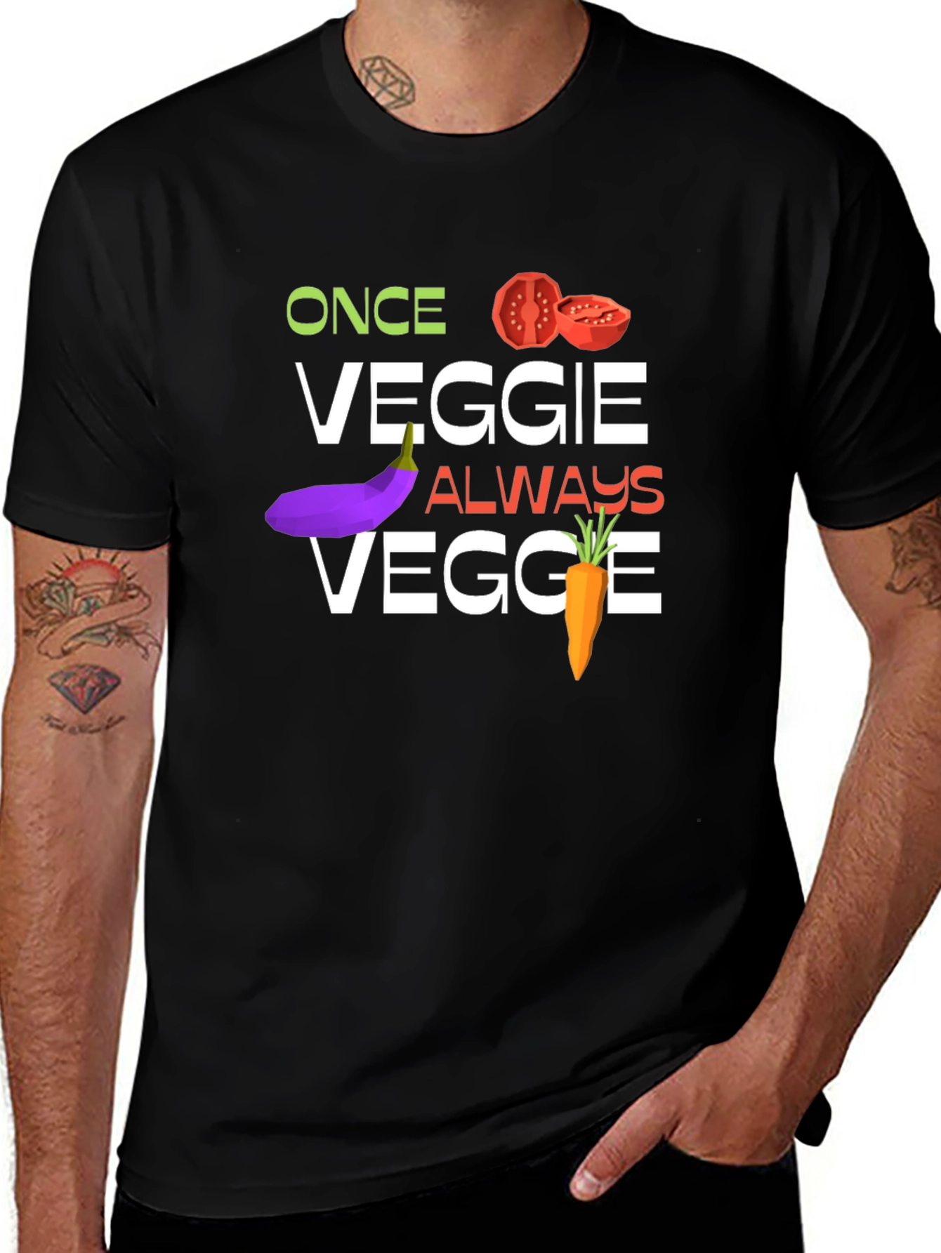 Variant 4 of Once Veggie Always Veggie T-Shirt