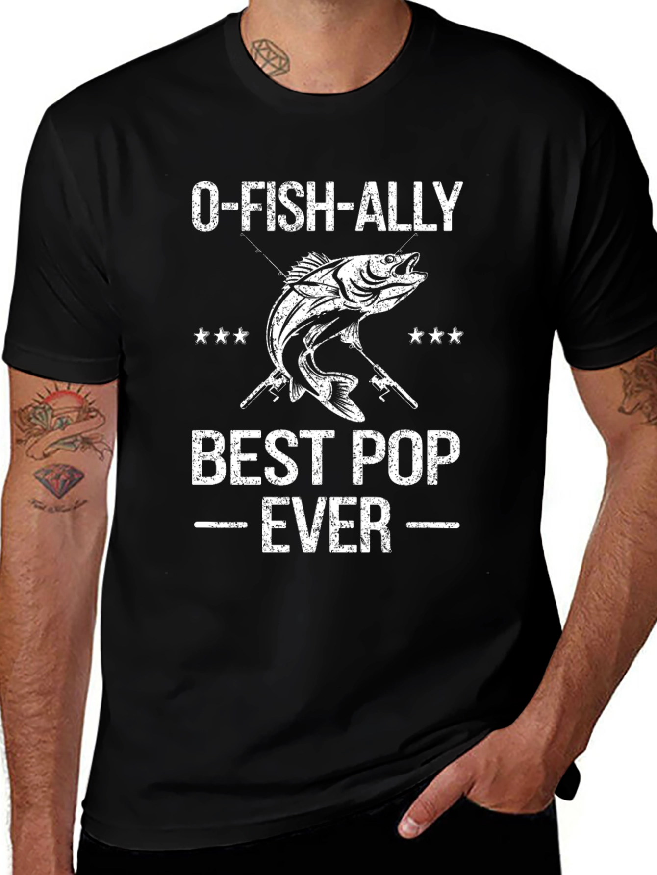 Variant 15 of O-FISH-ALLY Best Pop Ever Black T-Shirt