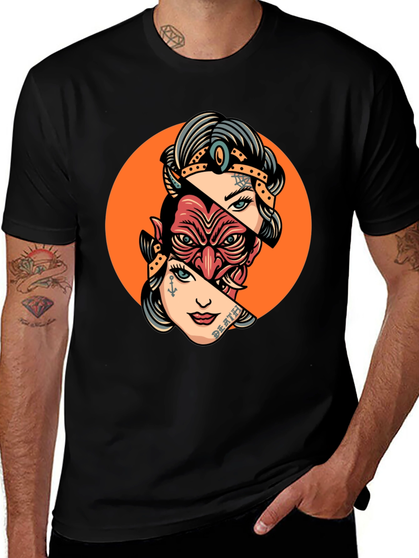 Variant 9 of Retro Devil & Dame Graphic Tee