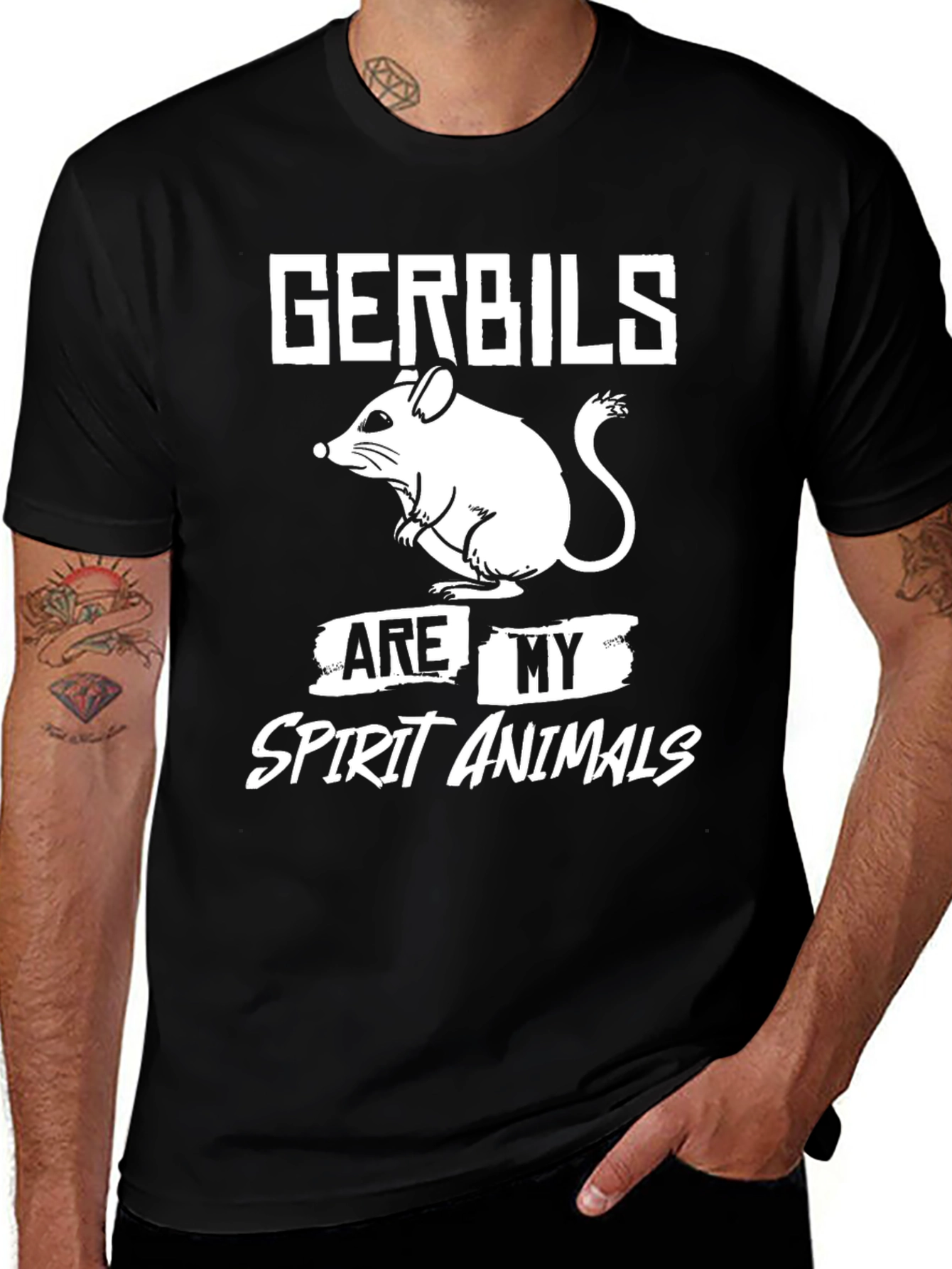 Variant 11 of Gerbil Spirit Animal T-Shirt - Unisex Graphic Tee