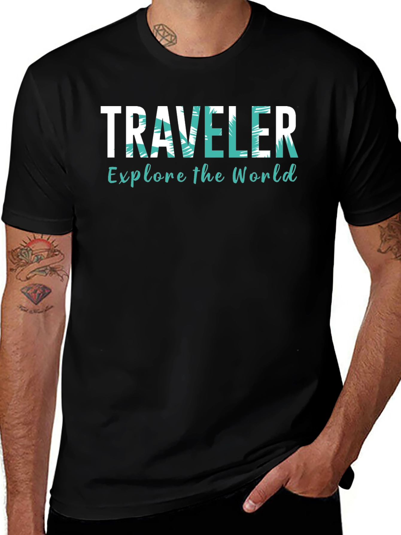 Variant 20 of Traveler Graphic Tee: Explore the World