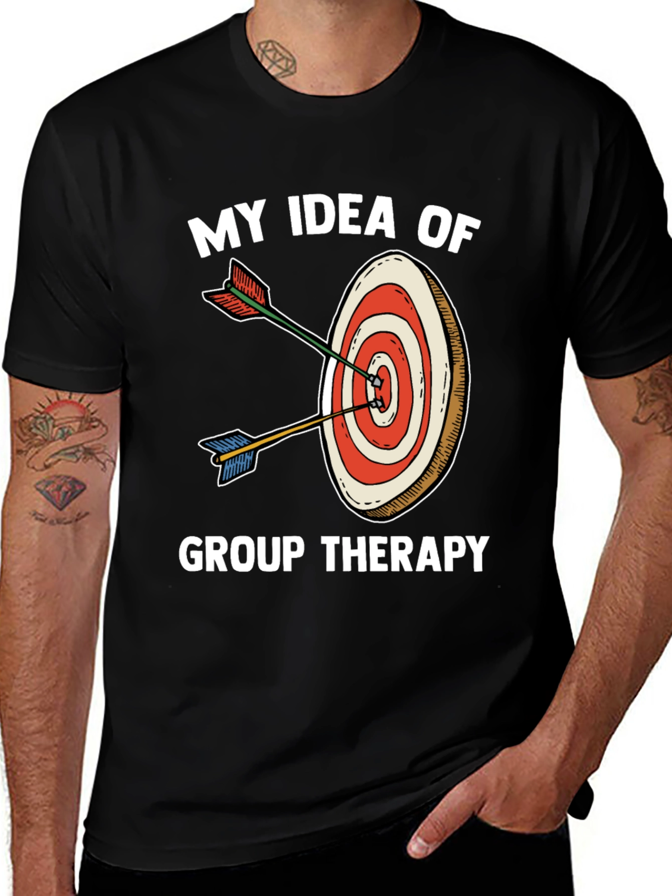 Variant 7 of My Idea of Group Therapy T-Shirt Funny Target Tee
