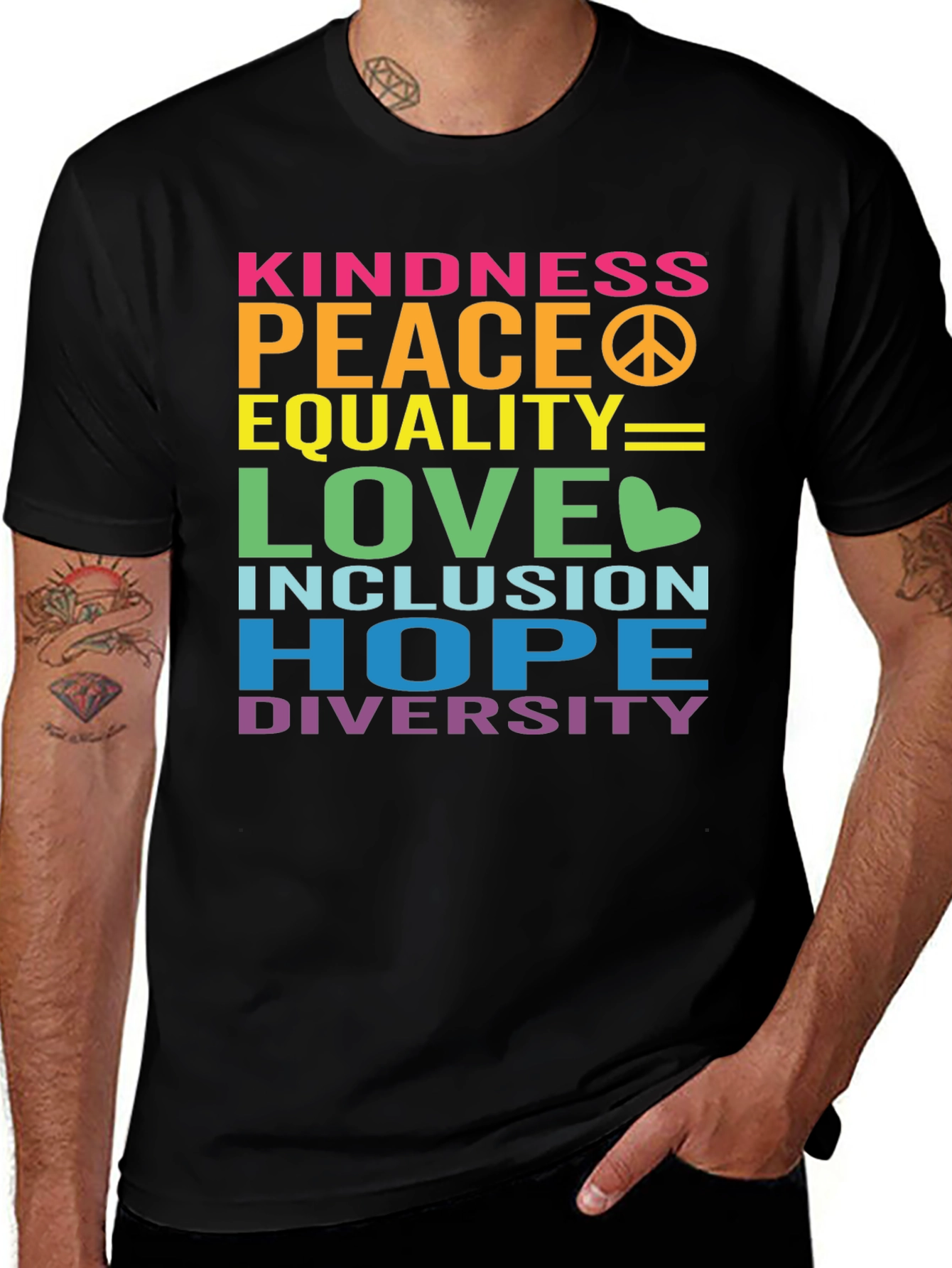 Variant 27 of Kindness Peace Love Equality T-Shirt