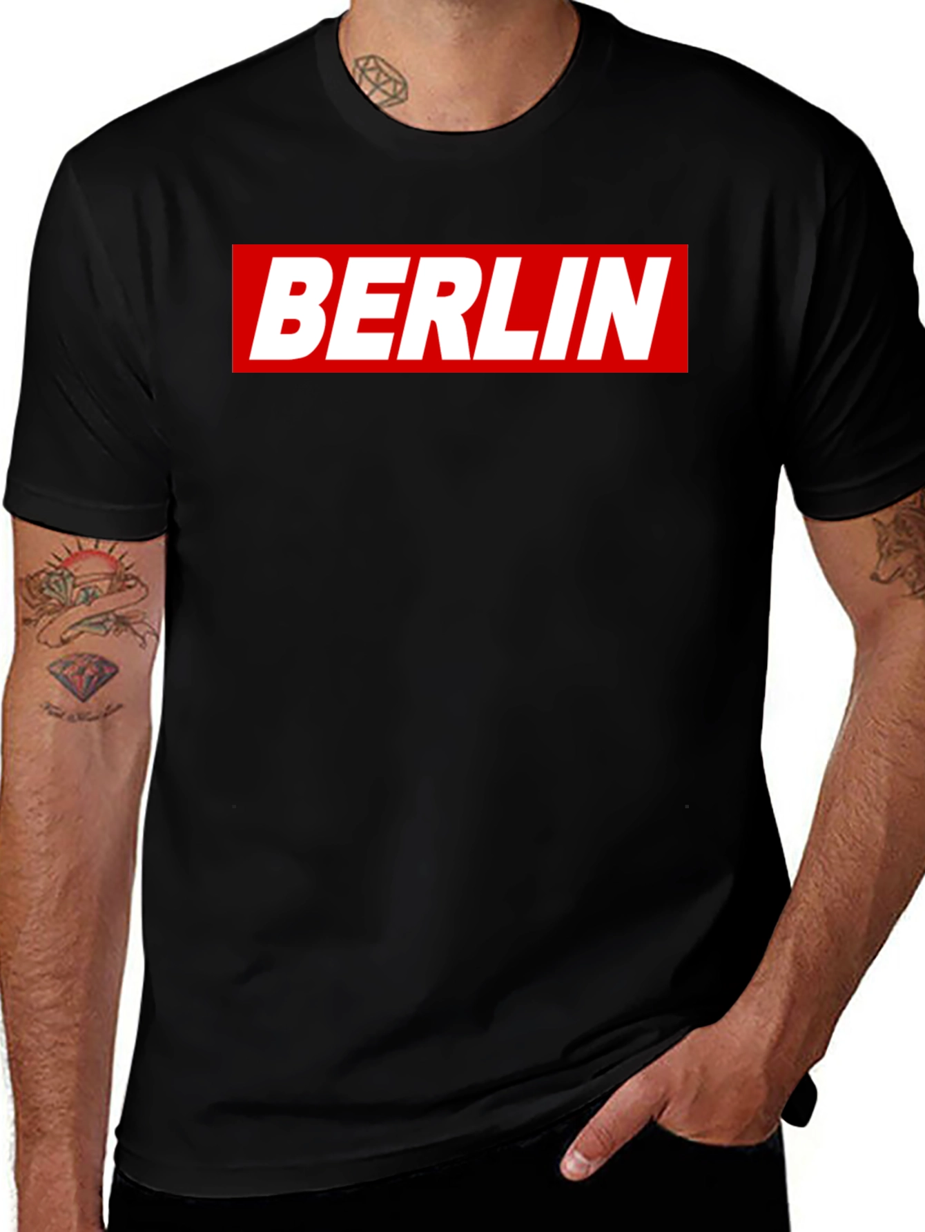 Berlin Box Logo Graphic T-Shirt - Bold City Style