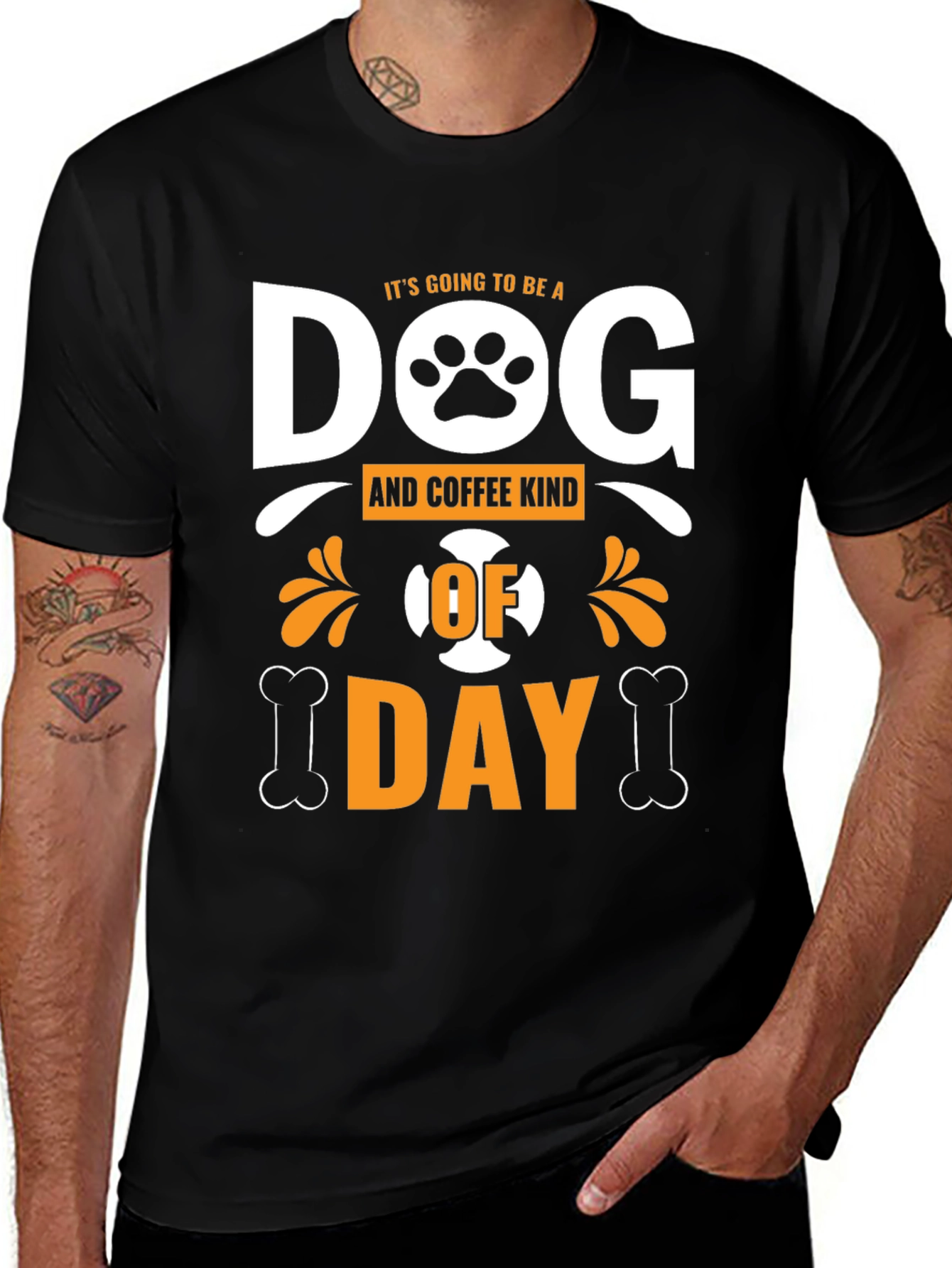 Variant 16 of Dog & Coffee Kind of Day Graphic T-Shirt