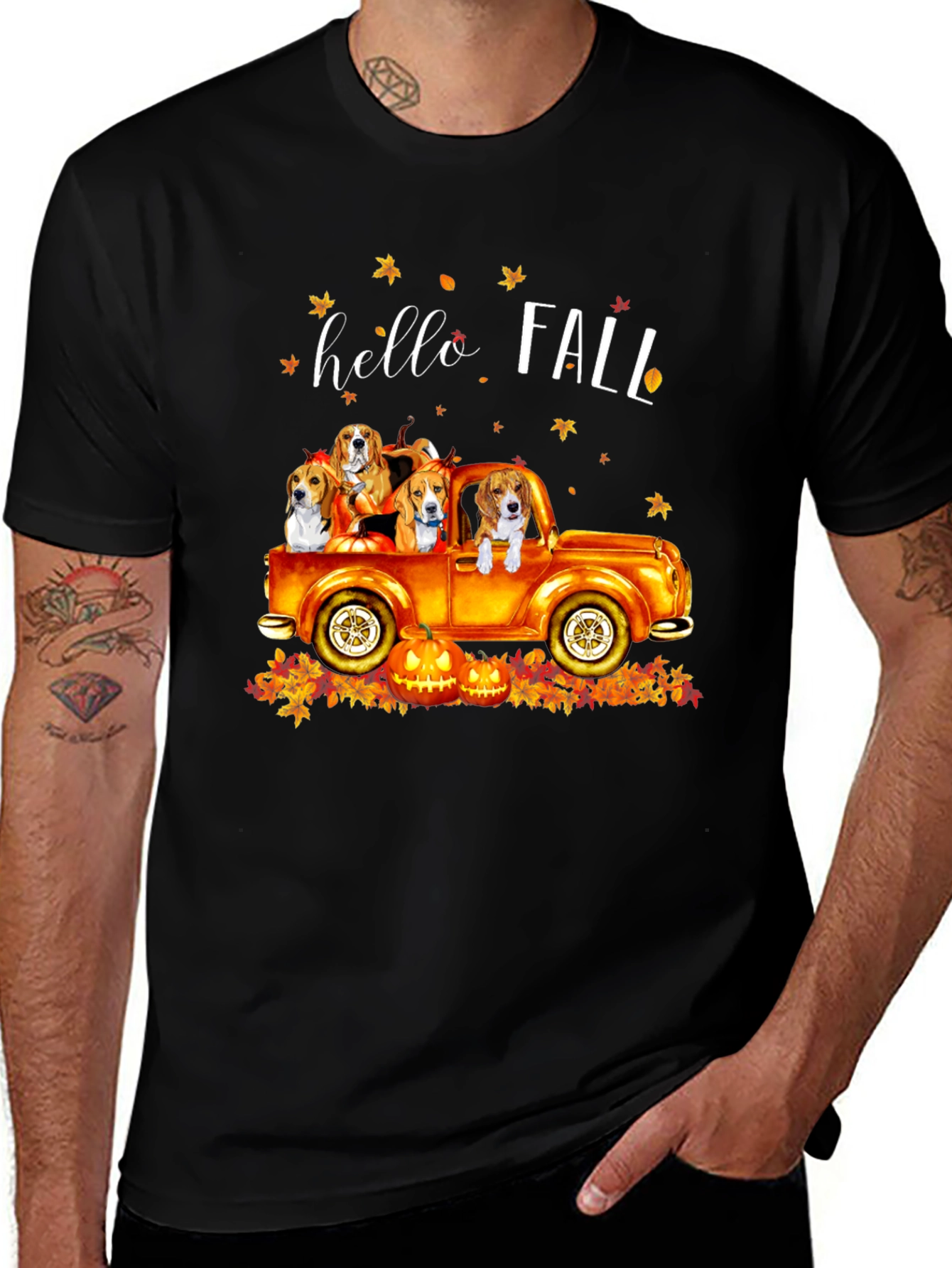 Variant 18 of Fall Dogs Truck Graphic Tee