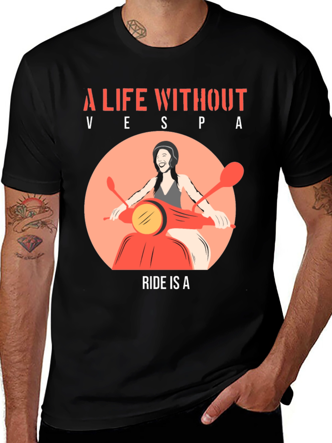 A Life Without Vespa Ride T-Shirt