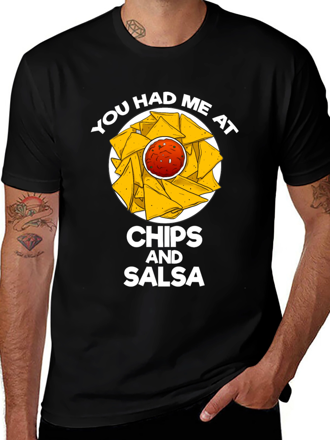 Variant 11 of You Had Me At Chips & Salsa Graphic T-Shirt