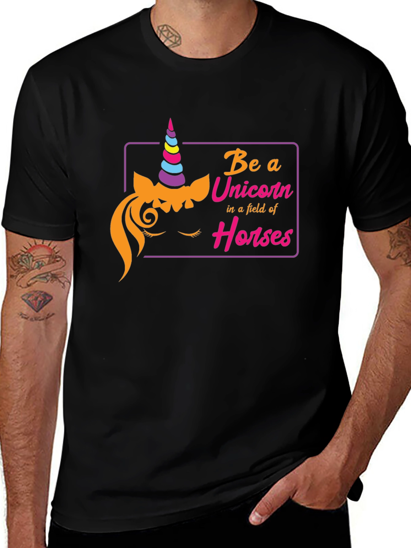 Variant 14 of Be a Unicorn T-Shirt - Fun Novelty Tee