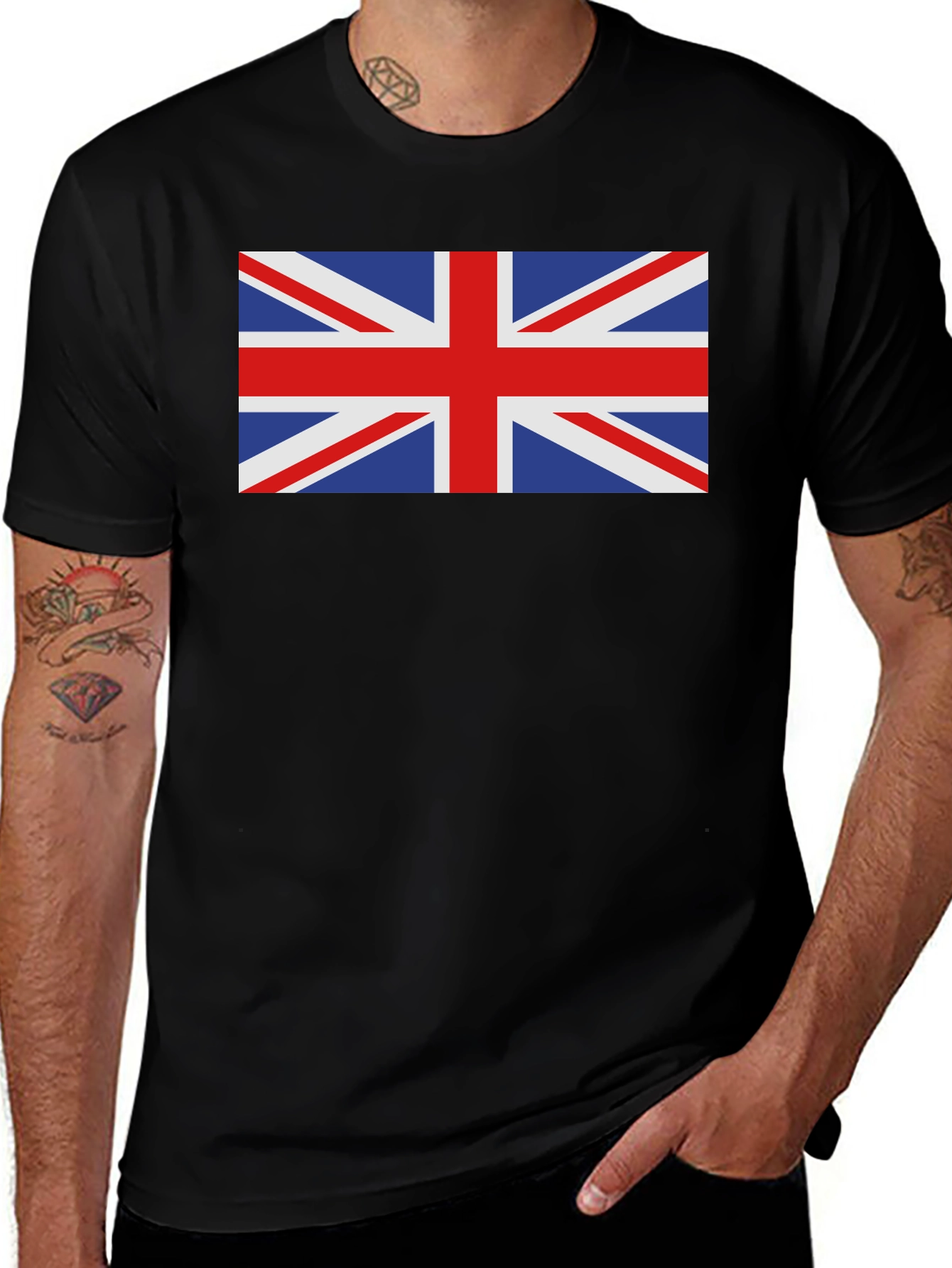 Union Jack Flag Graphic T-Shirt
