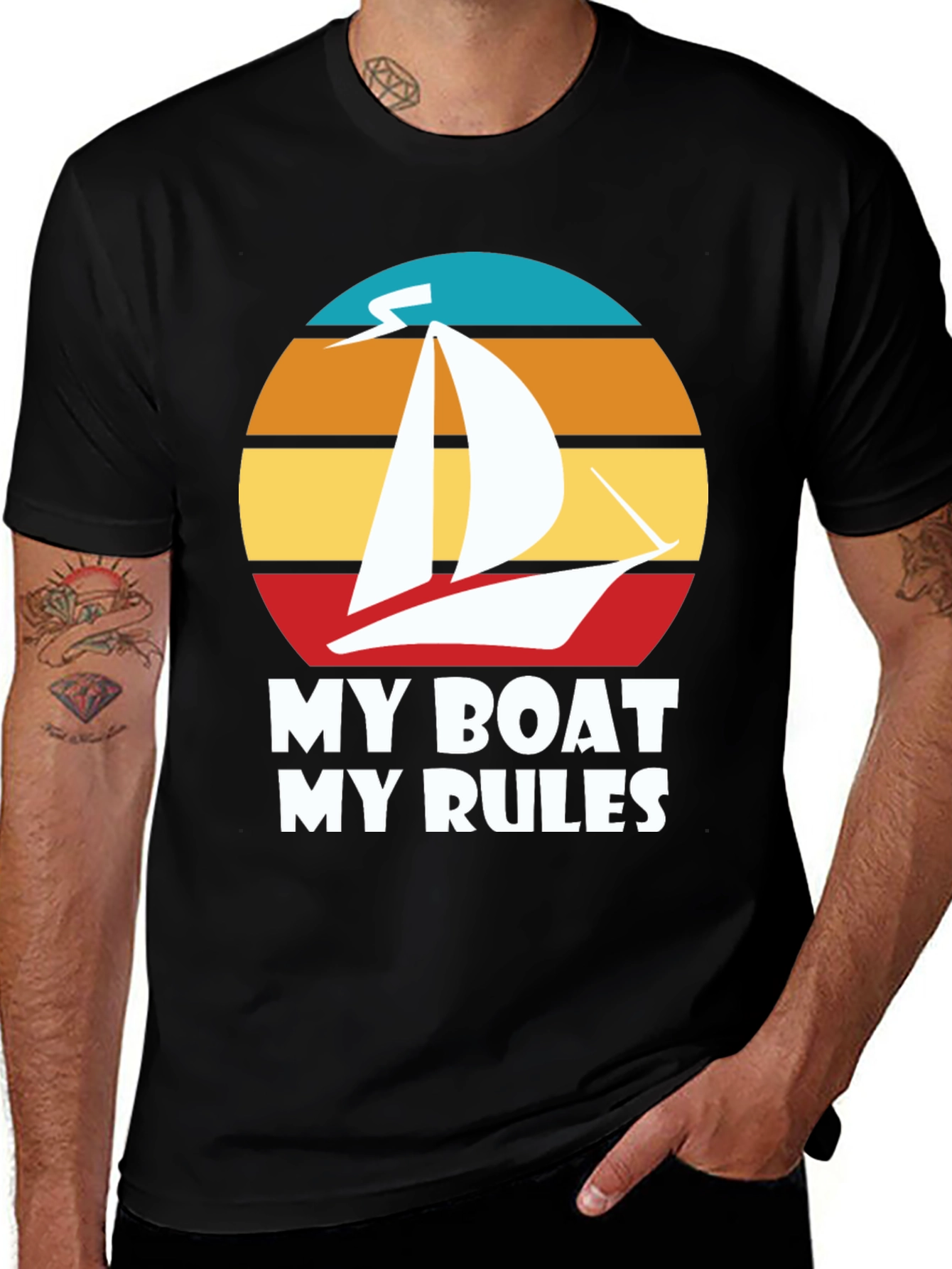 Variant 20 of My Boat My Rules Graphic T-Shirt