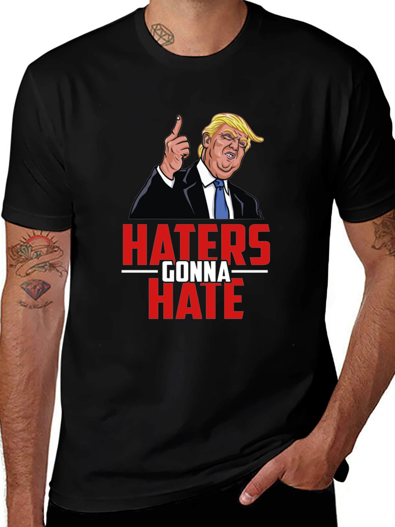 Variant 3 of Haters Gonna Hate Trump Graphic Tee