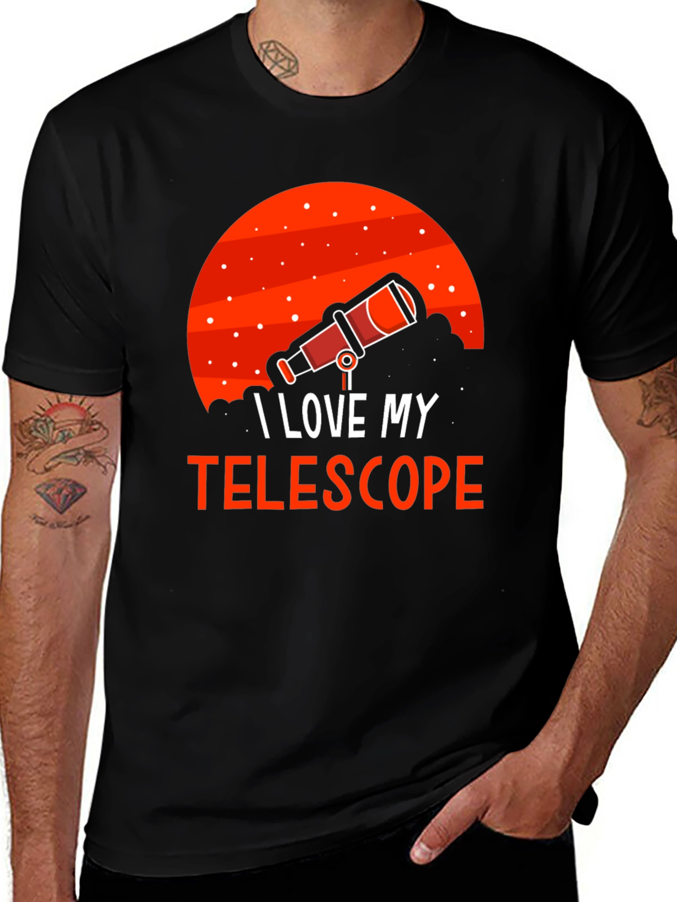 Variant 28 of I Love My Telescope Graphic T-Shirt - Astronomy Gift
