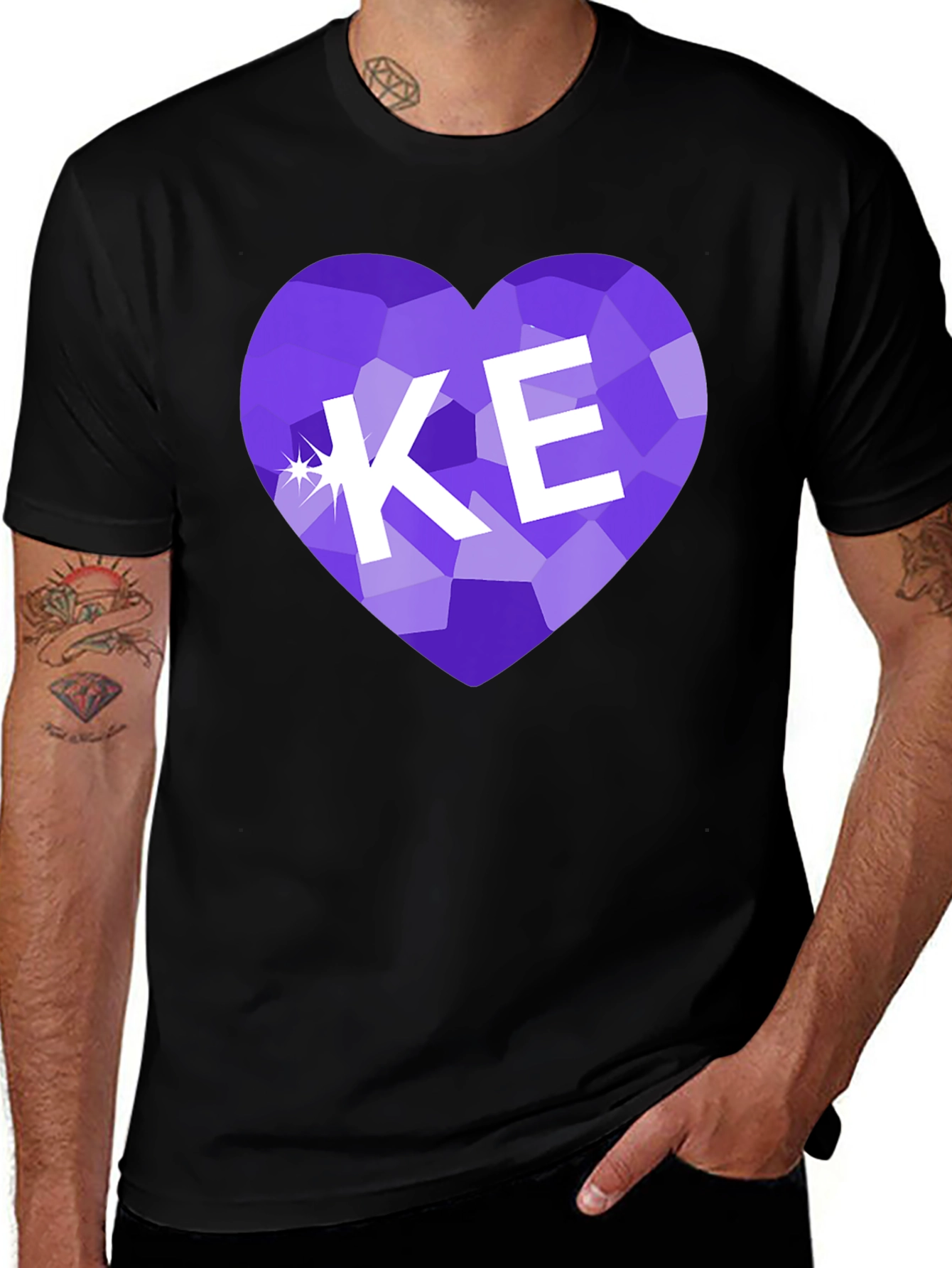 KE Heart Gemstone T-Shirt