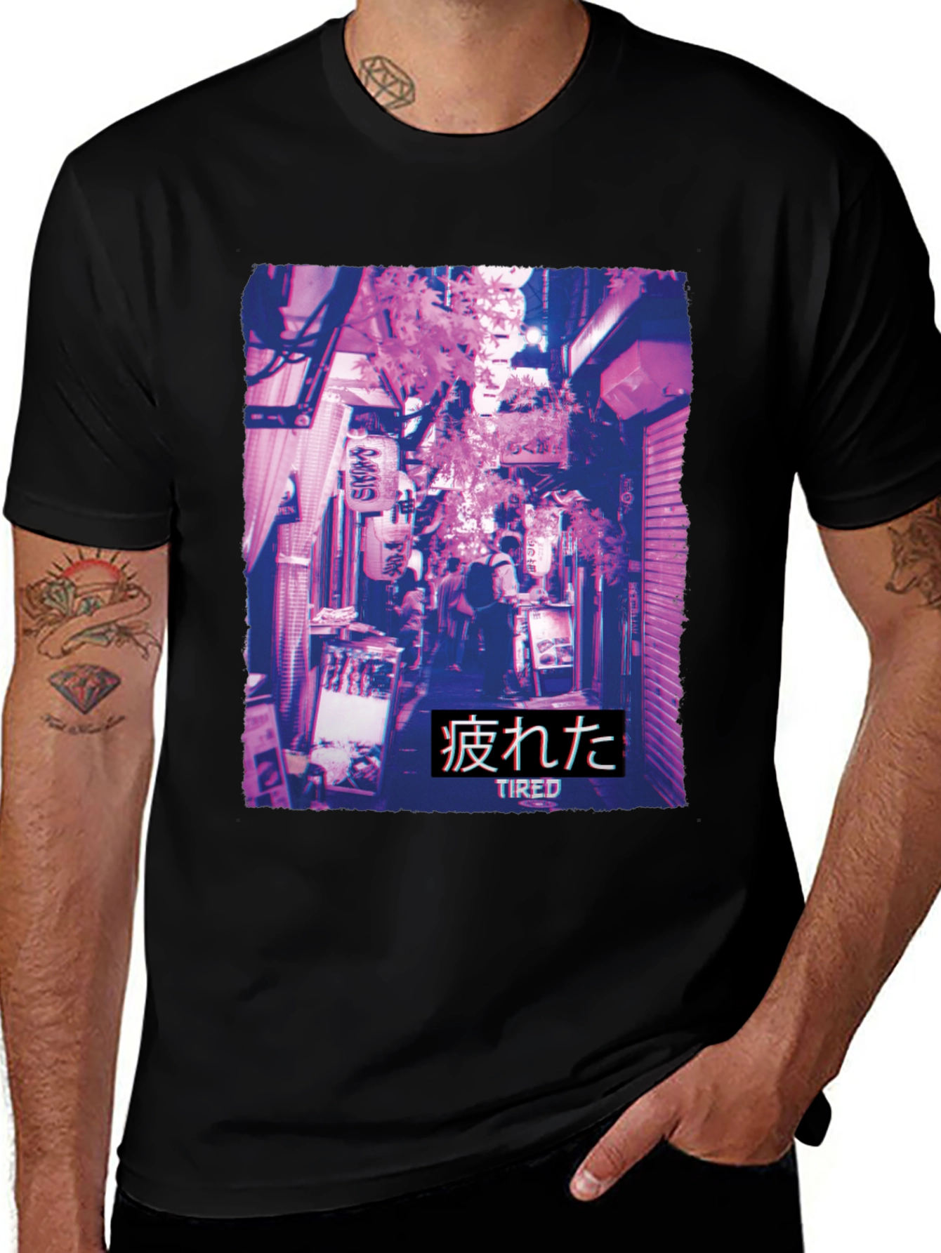 Variant 28 of Retro Japanese Streetwear Graphic T-Shirt