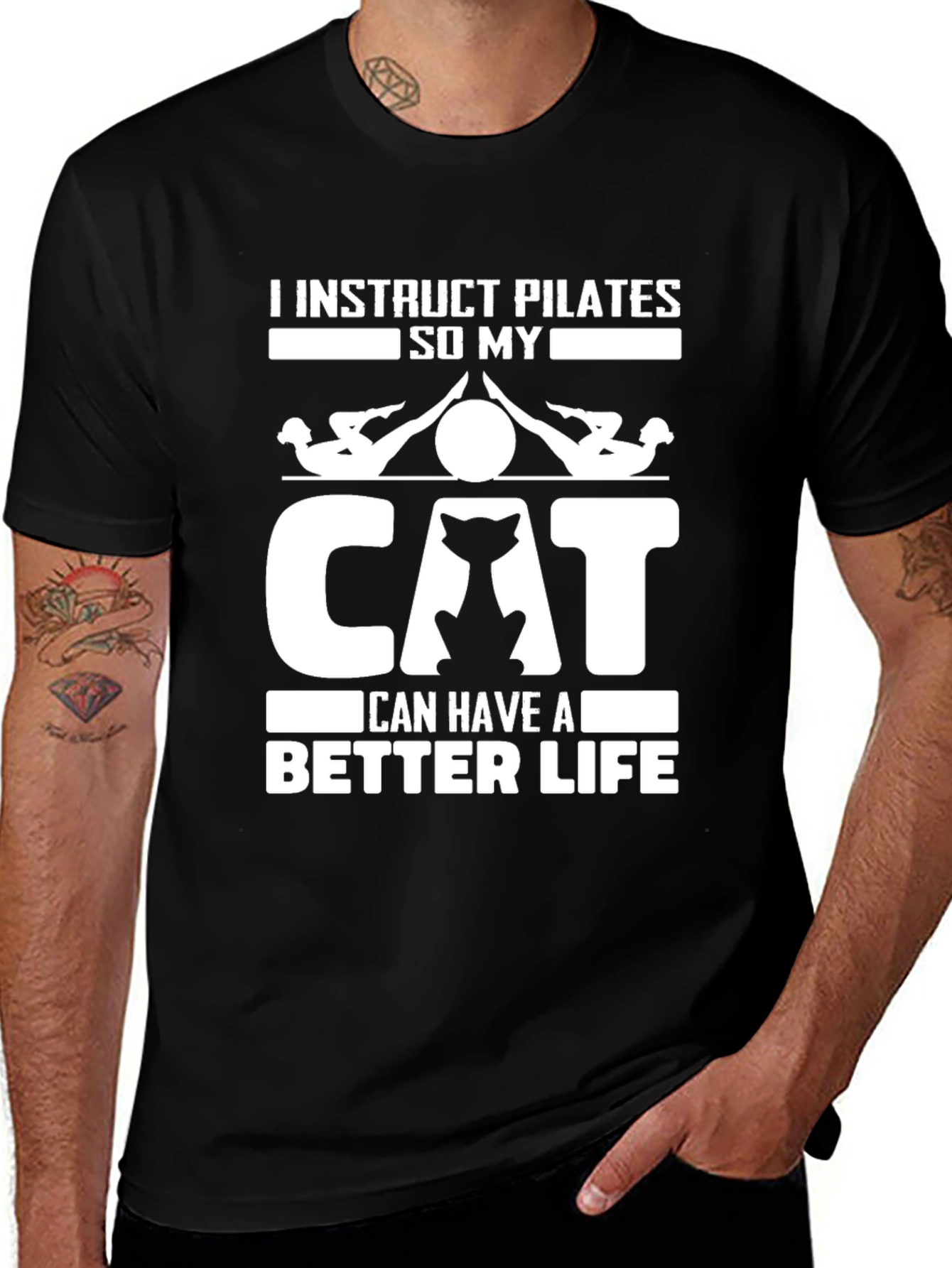 Variant 14 of Pilates Instructor Cat Lover T-Shirt