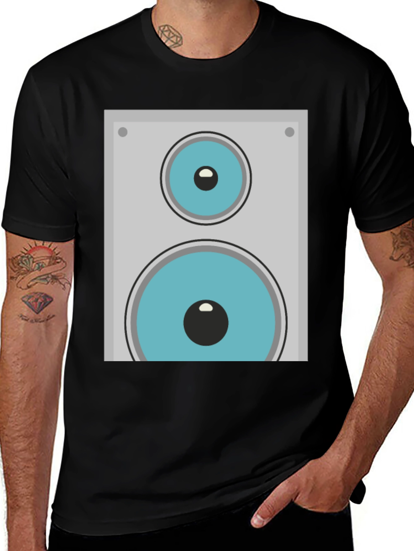 Variant 26 of Speaker Graphic T-Shirt - Cool Music Lover Tee