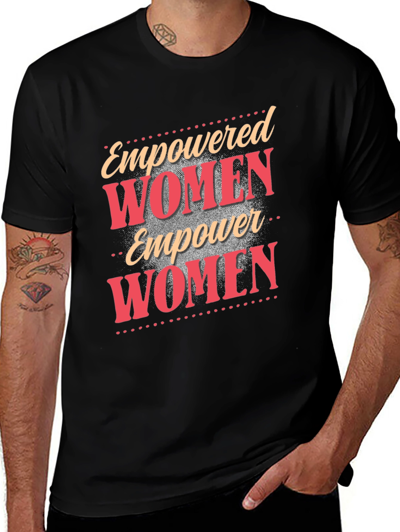 Variant 28 of Empowered Women T-Shirt - Black