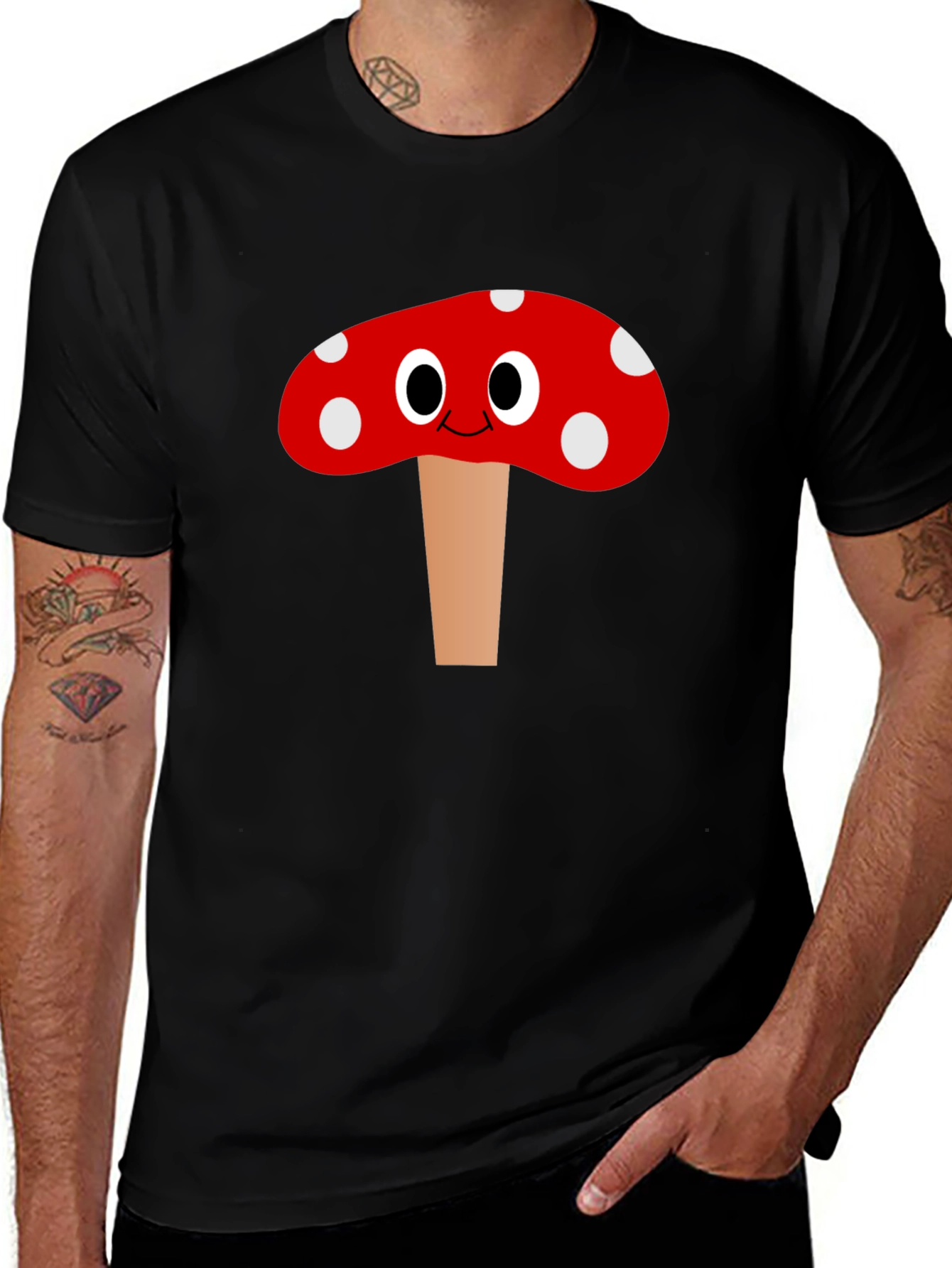 Variant 29 of Mushroom Graphic T-Shirt - Fun and Unique Design