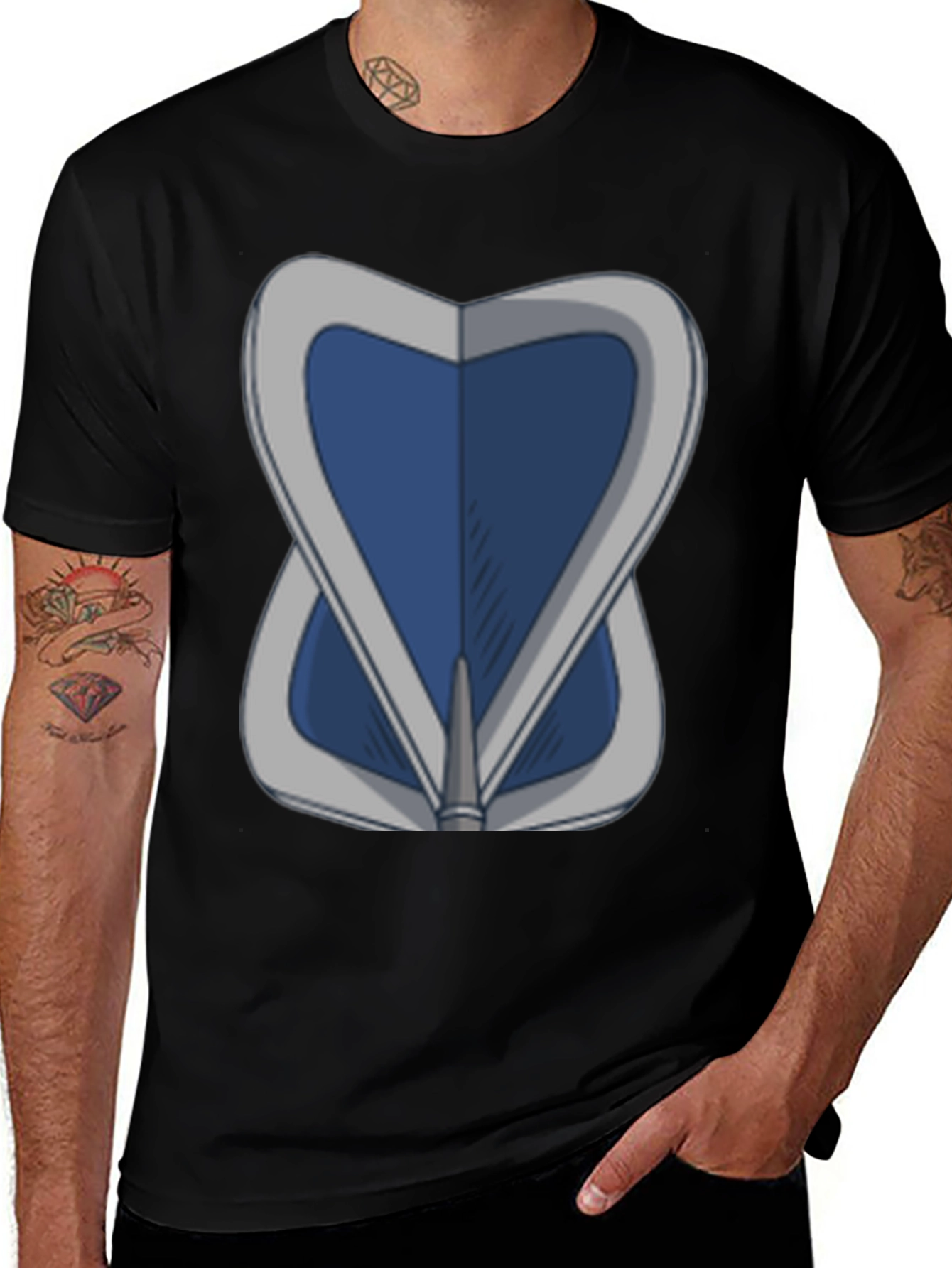 Blue Shield Graphic Tee - Stylish & Unique Design