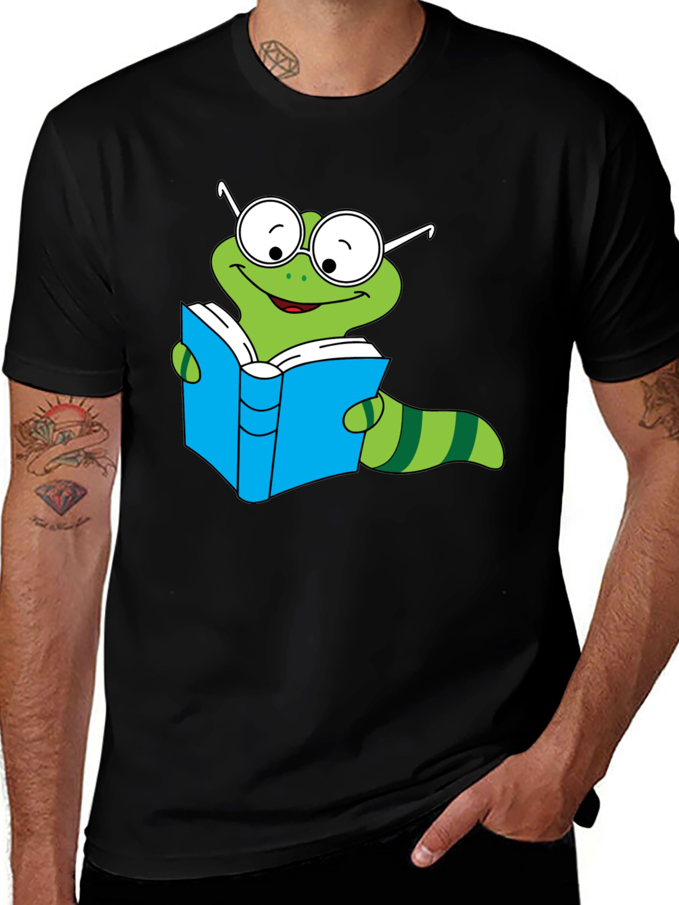 Variant 30 of Bookworm Caterpillar T-Shirt