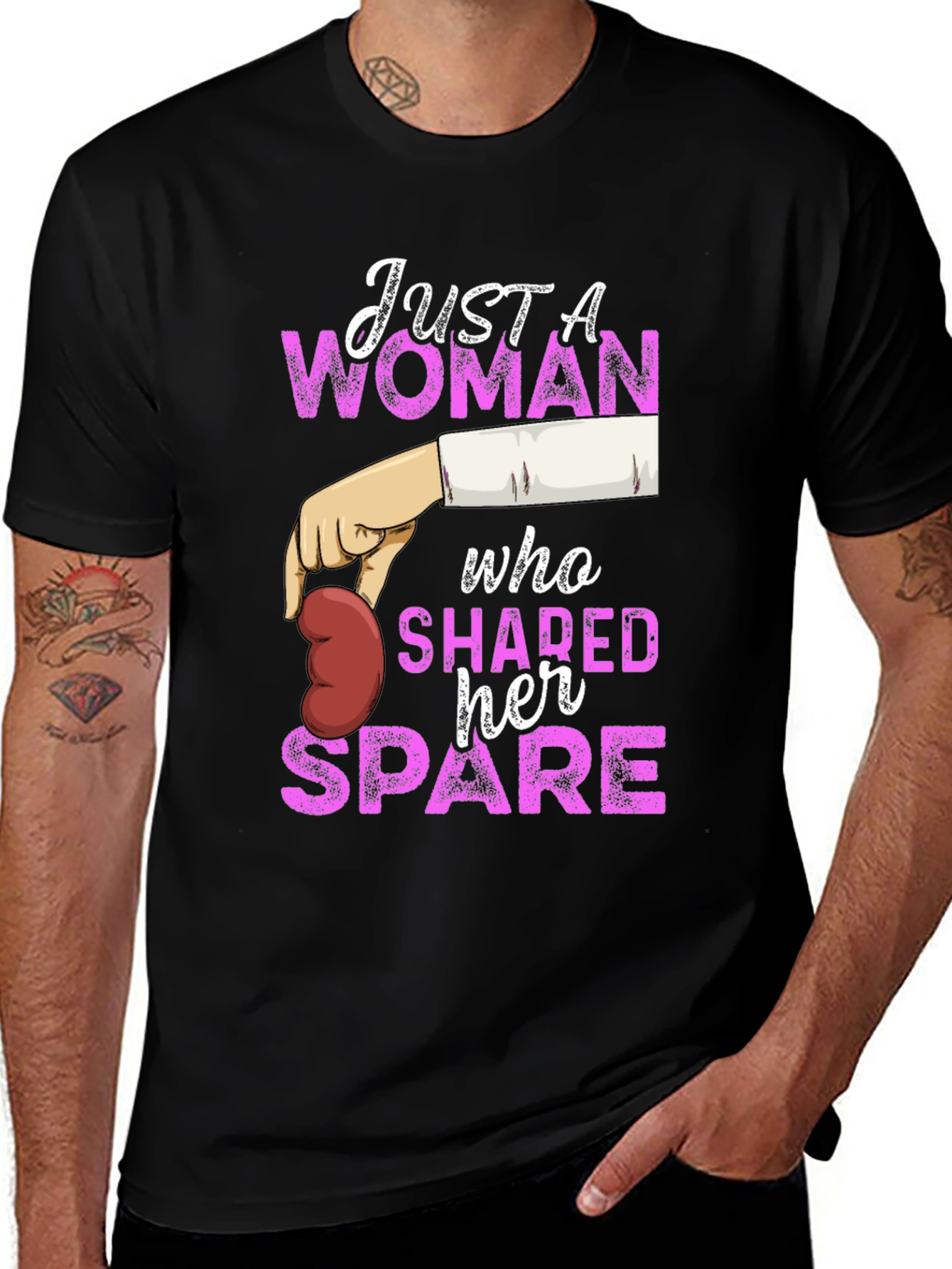 Just A Woman Who Shared Her Spare T-Shirt