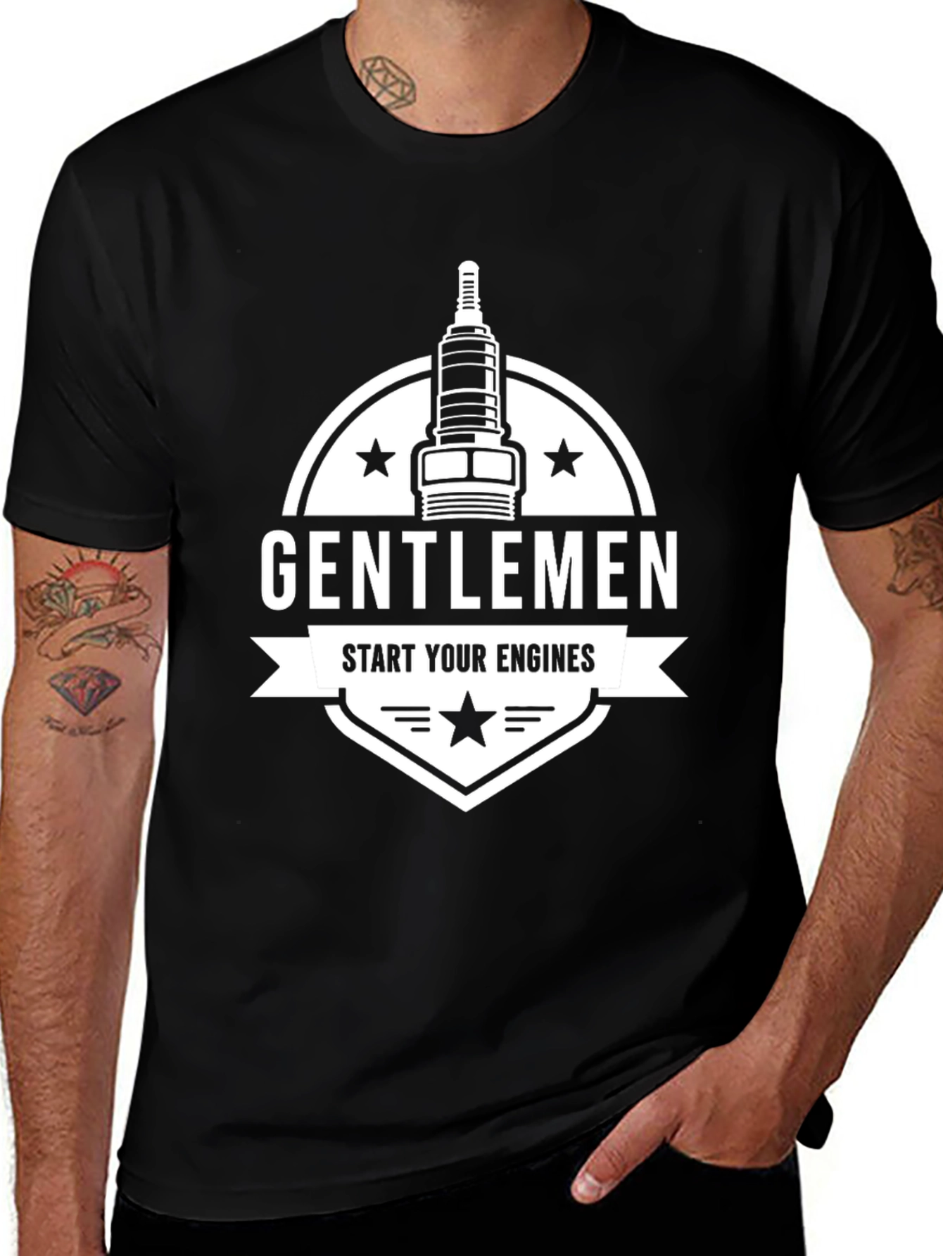 Variant 18 of Gentlemen Start Your Engines Graphic Tee