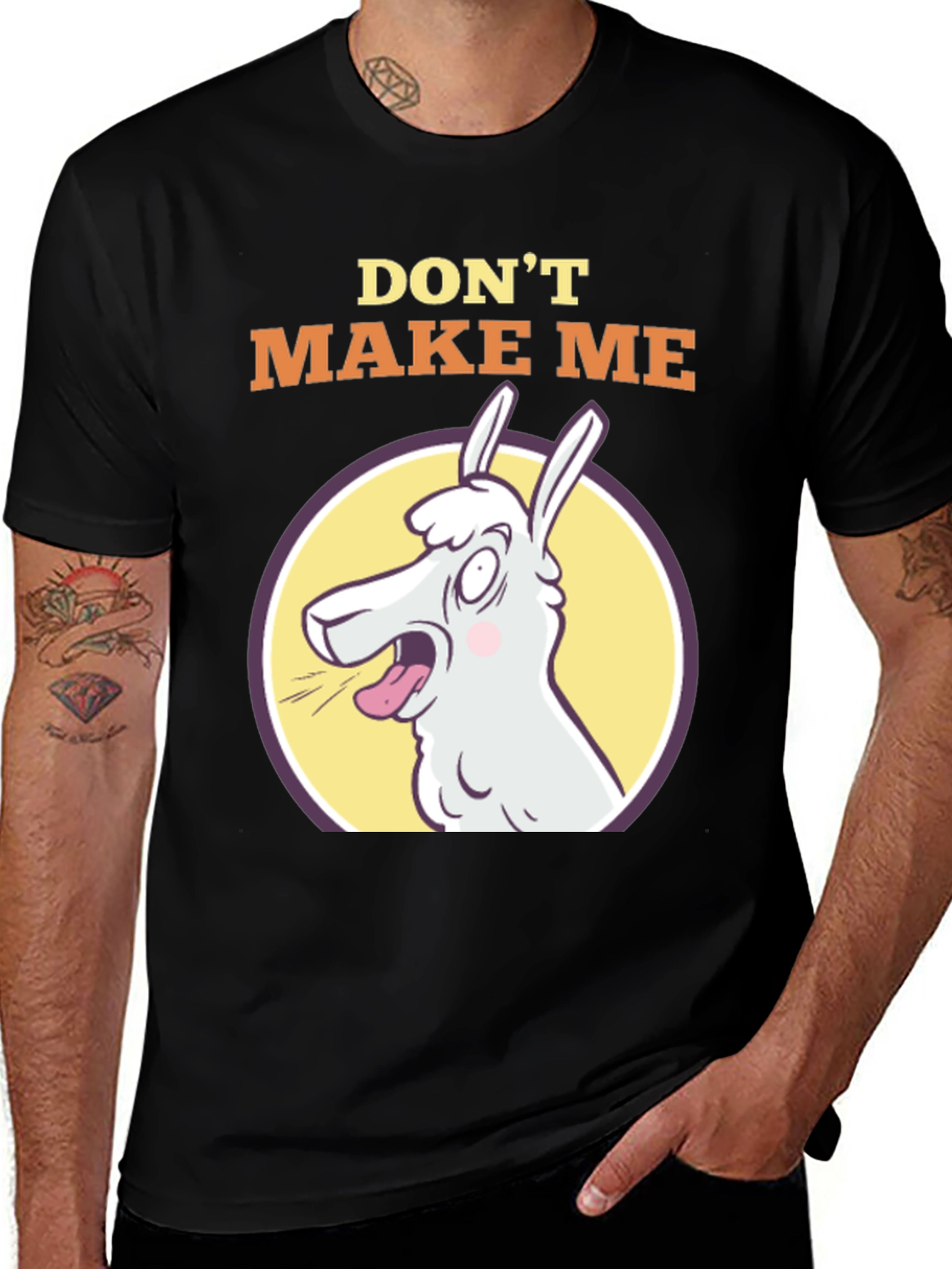 Variant 26 of Don't Make Me Llama T-Shirt - Funny Animal Tee