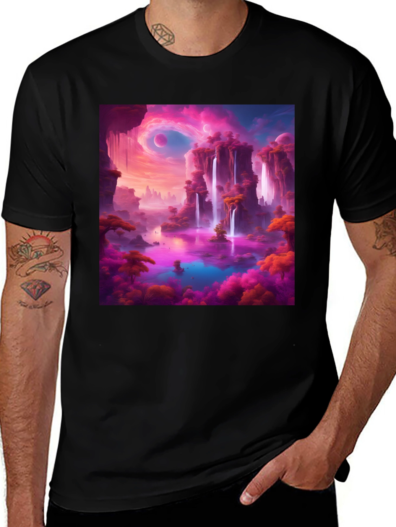 Variant 13 of Fantasy Landscape Graphic Tee