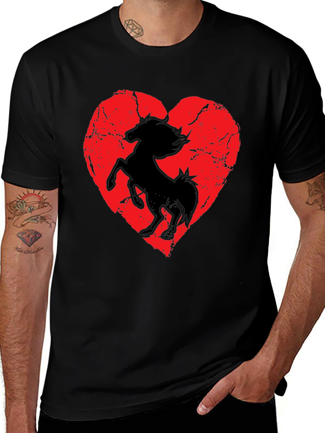 Variant 16 of Heart Horse Graphic Tee