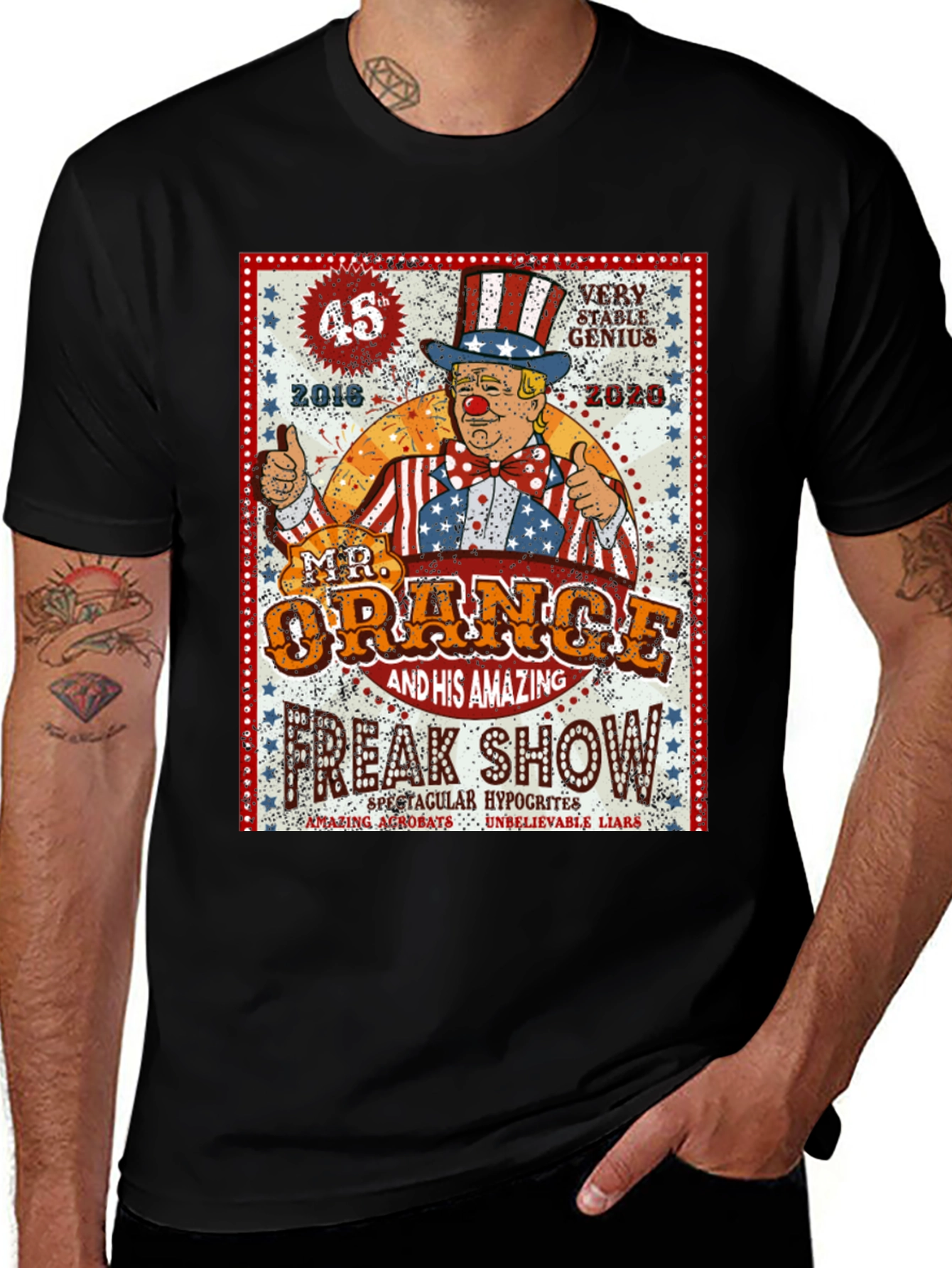 Variant 30 of Mr. Orange Freak Show T-Shirt - Political Humor