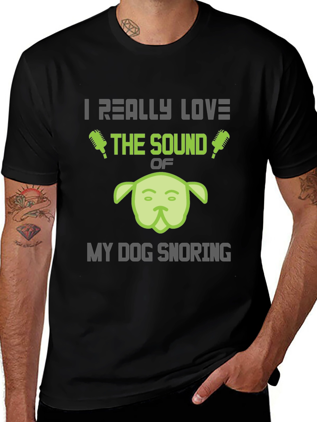 Variant 24 of Funny Dog Snoring T-Shirt