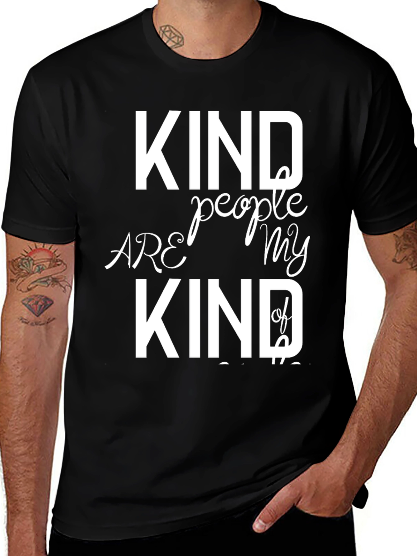 Variant 3 of Kind People T-Shirt: Positive Vibes & Comfortable Style