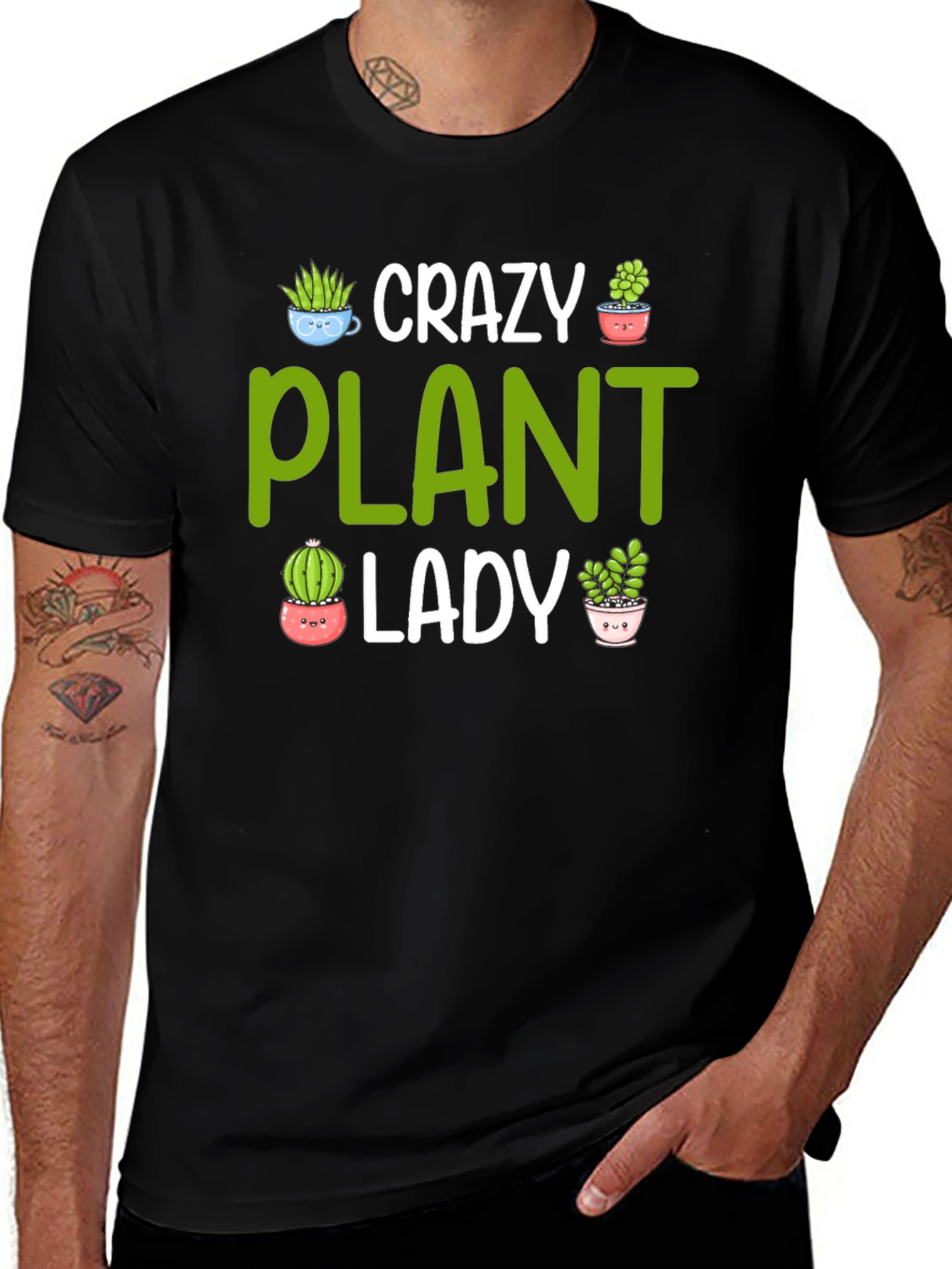 Variant 14 of Crazy Plant Lady Graphic Tee