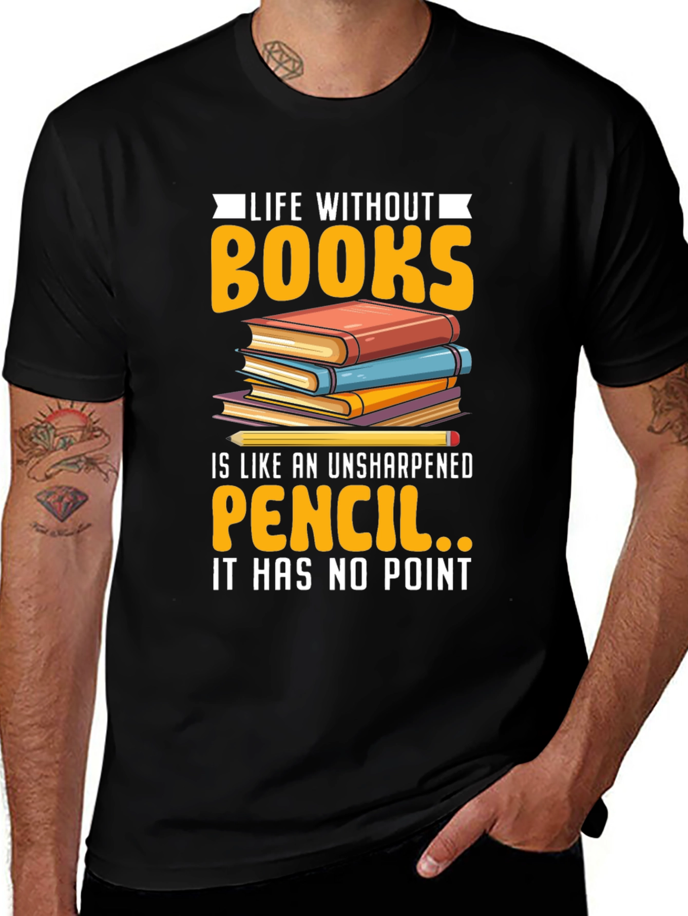 Variant 20 of Life Without Books Graphic Tee