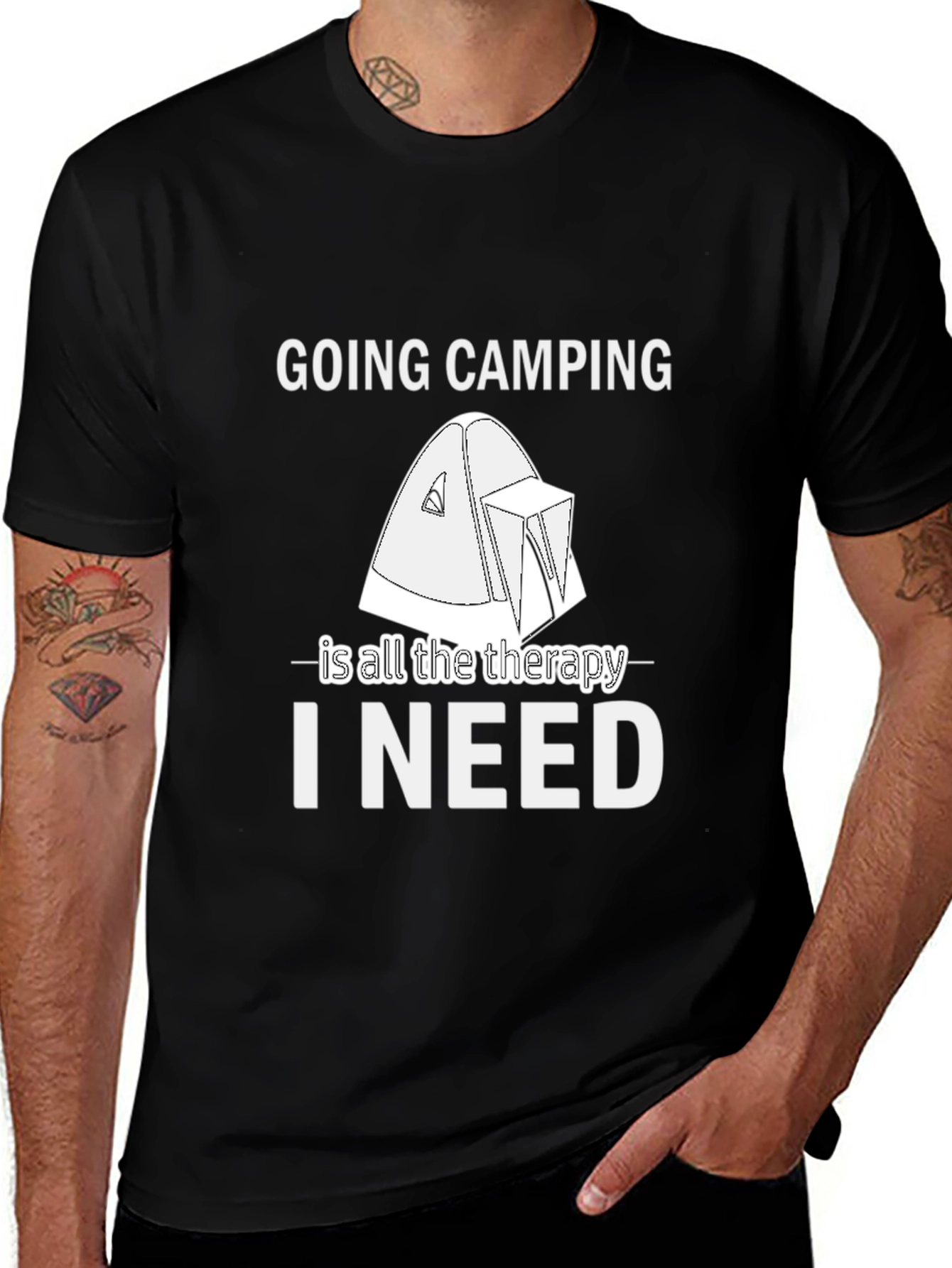 Variant 17 of Going Camping Therapy Graphic Tee