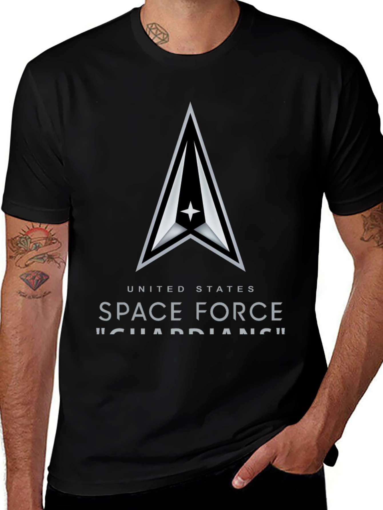 United States Space Force Black T-Shirt