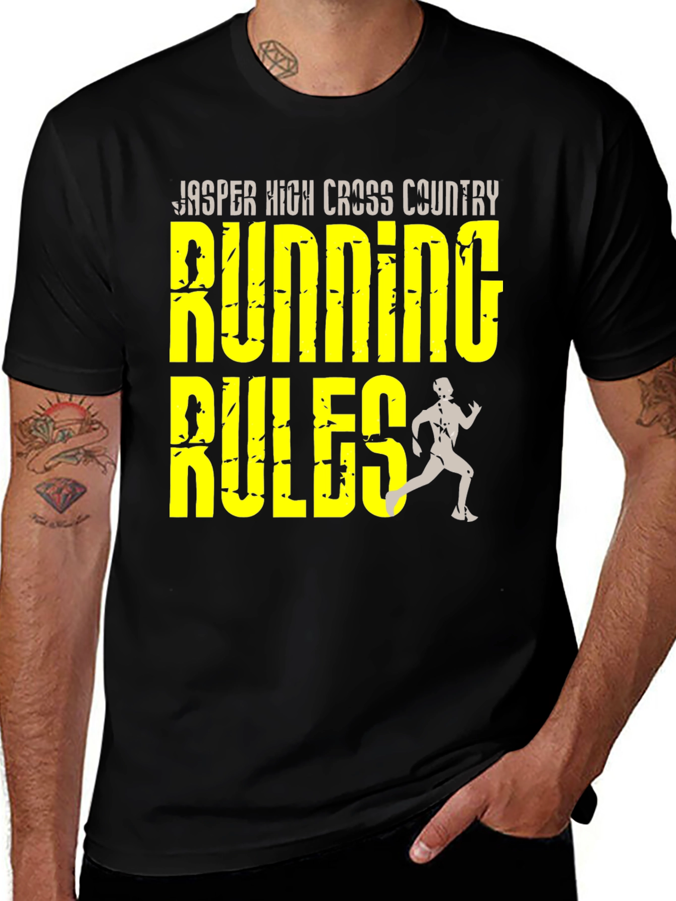 Variant 2 of Running Rules T-Shirt - Jasper High Cross Country