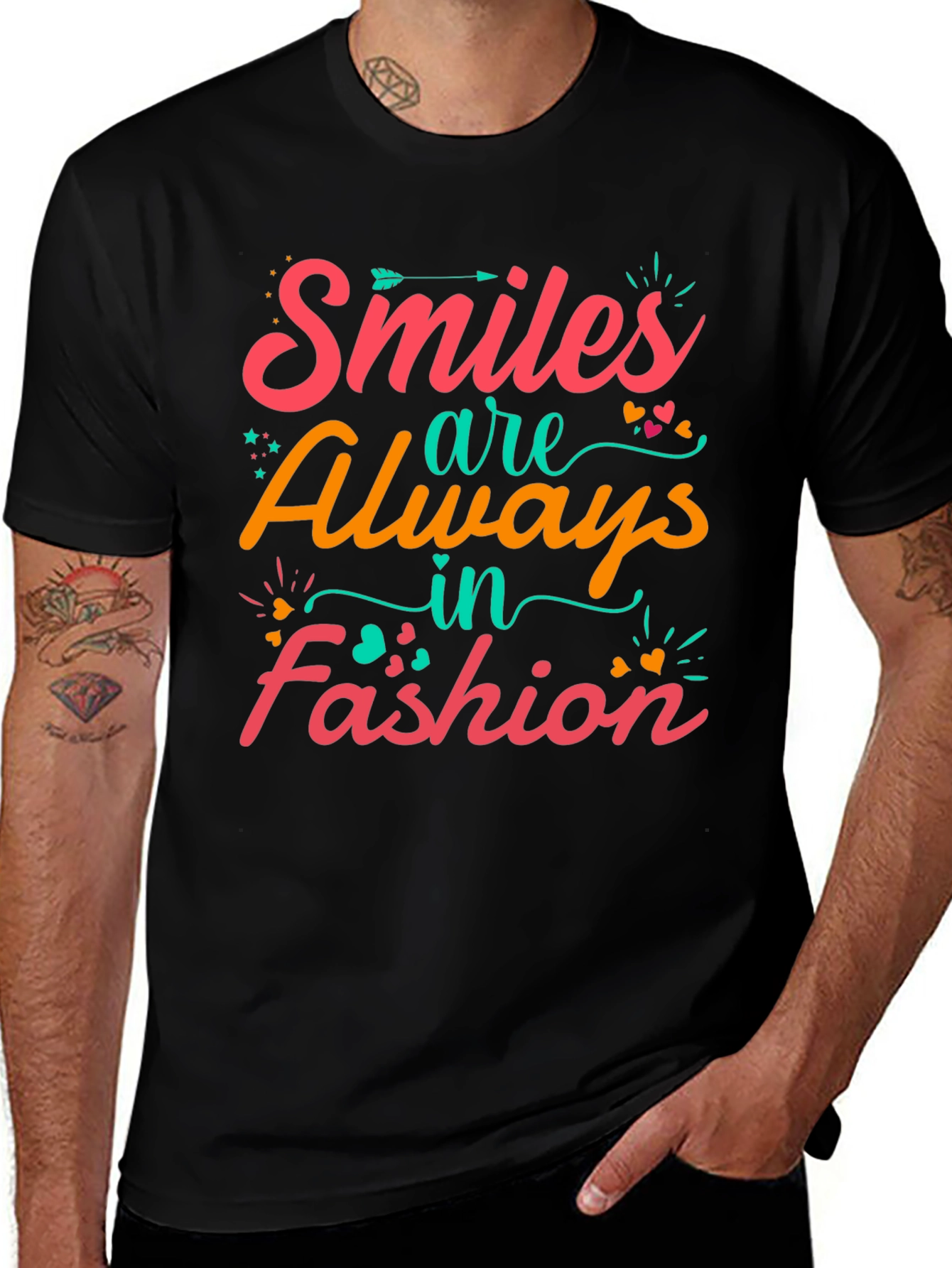 Variant 26 of Smiles Are Always in Fashion Graphic T-Shirt