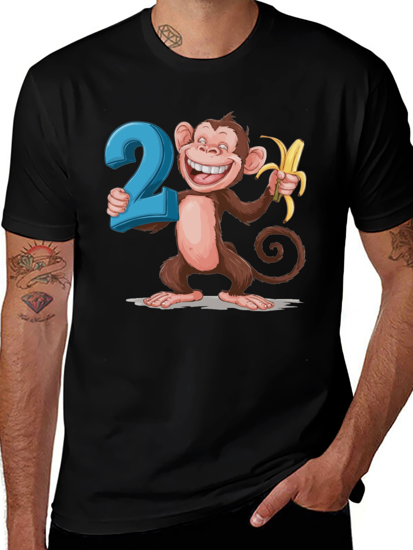 Variant 14 of Funny Monkey 2nd Birthday T-Shirt