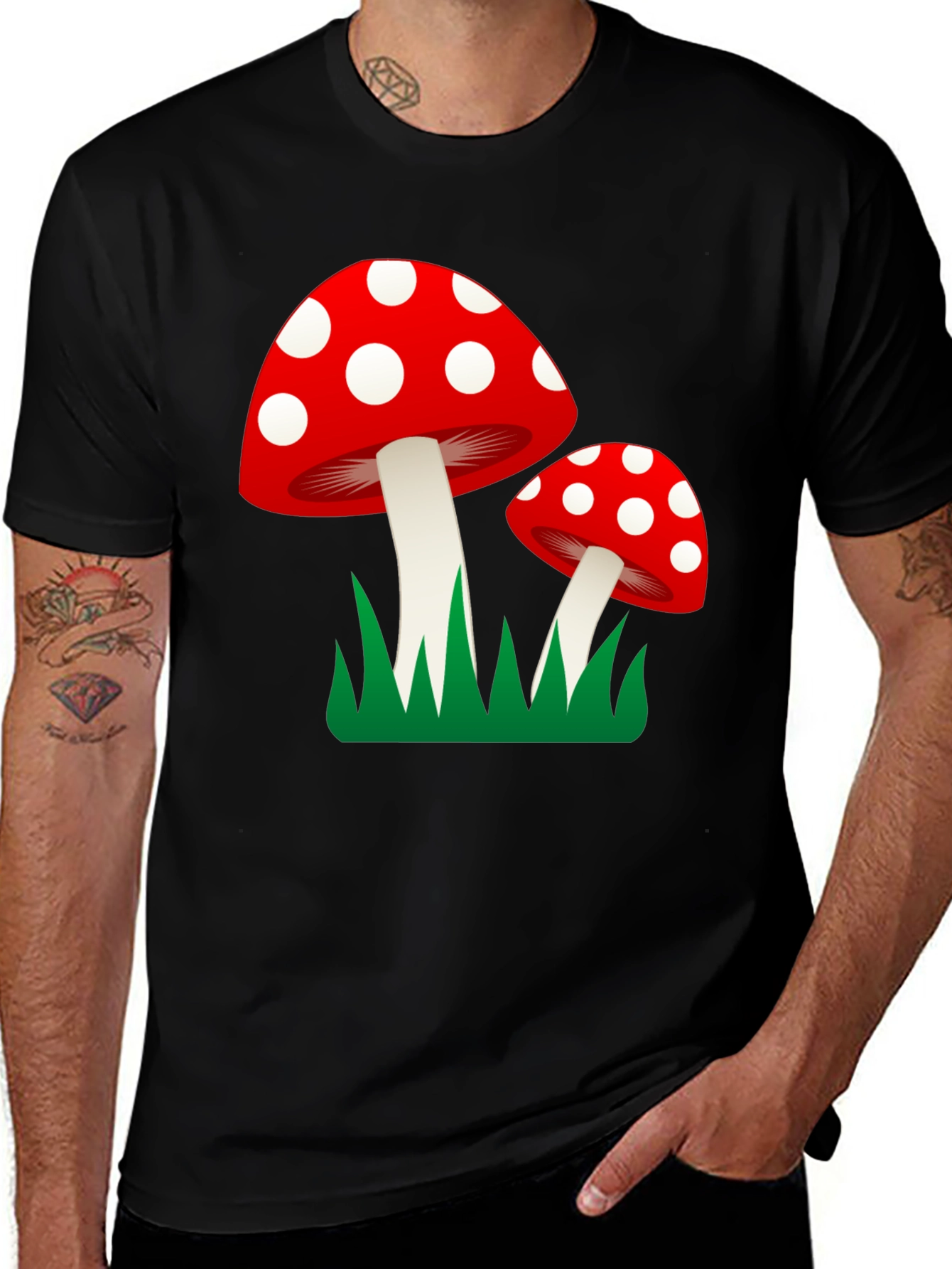 Variant 17 of Mushroom Graphic Tee - Unique Design!