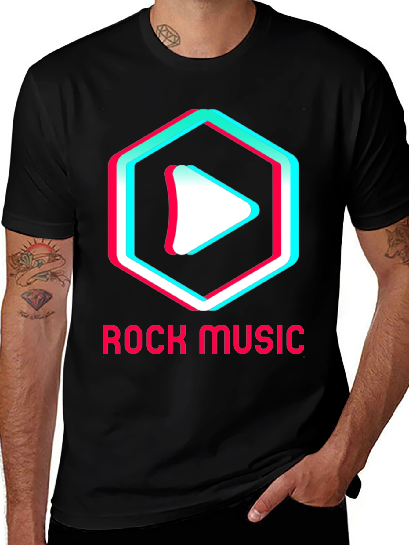 Variant 8 of Rock Music Graphic Tee - Modern Style