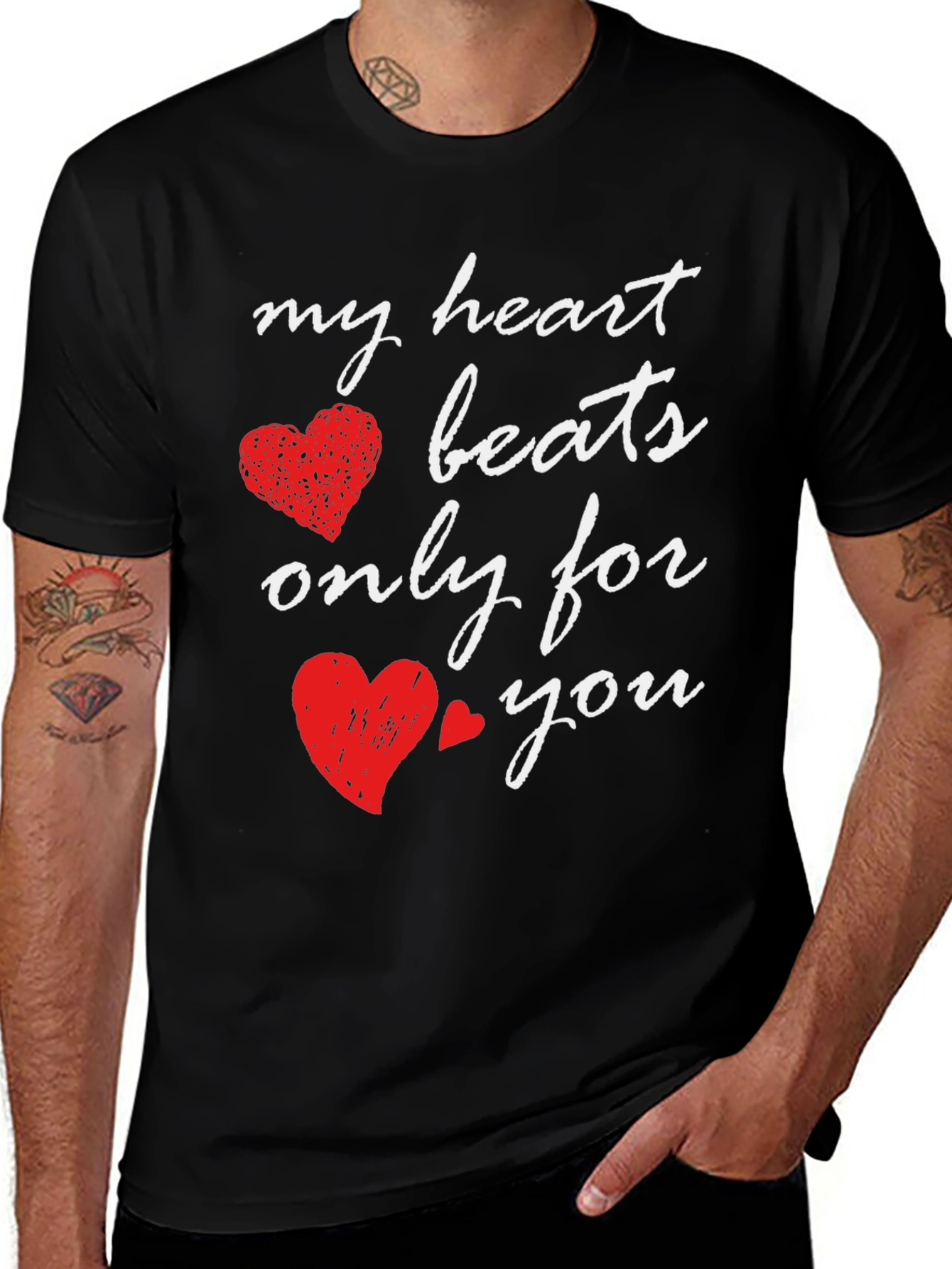 Variant 9 of My Heart Beats For You Graphic T-Shirt