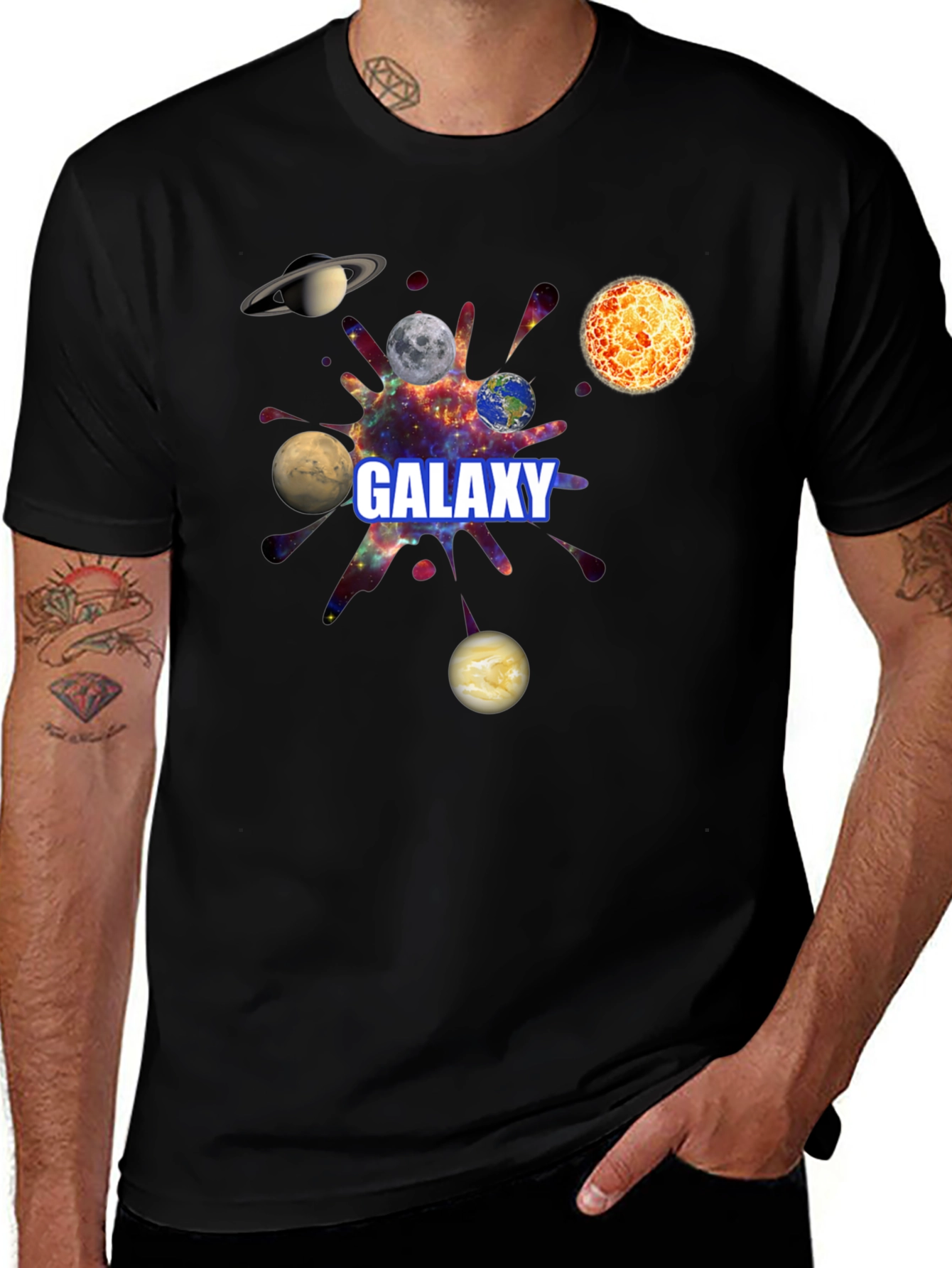 Variant 30 of Galaxy Planets Graphic T-Shirt