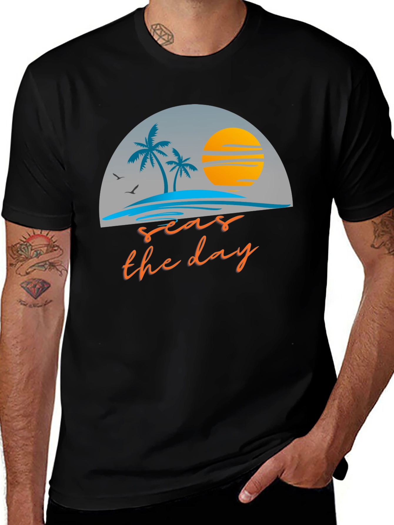 Variant 3 of Seas The Day Graphic Tee